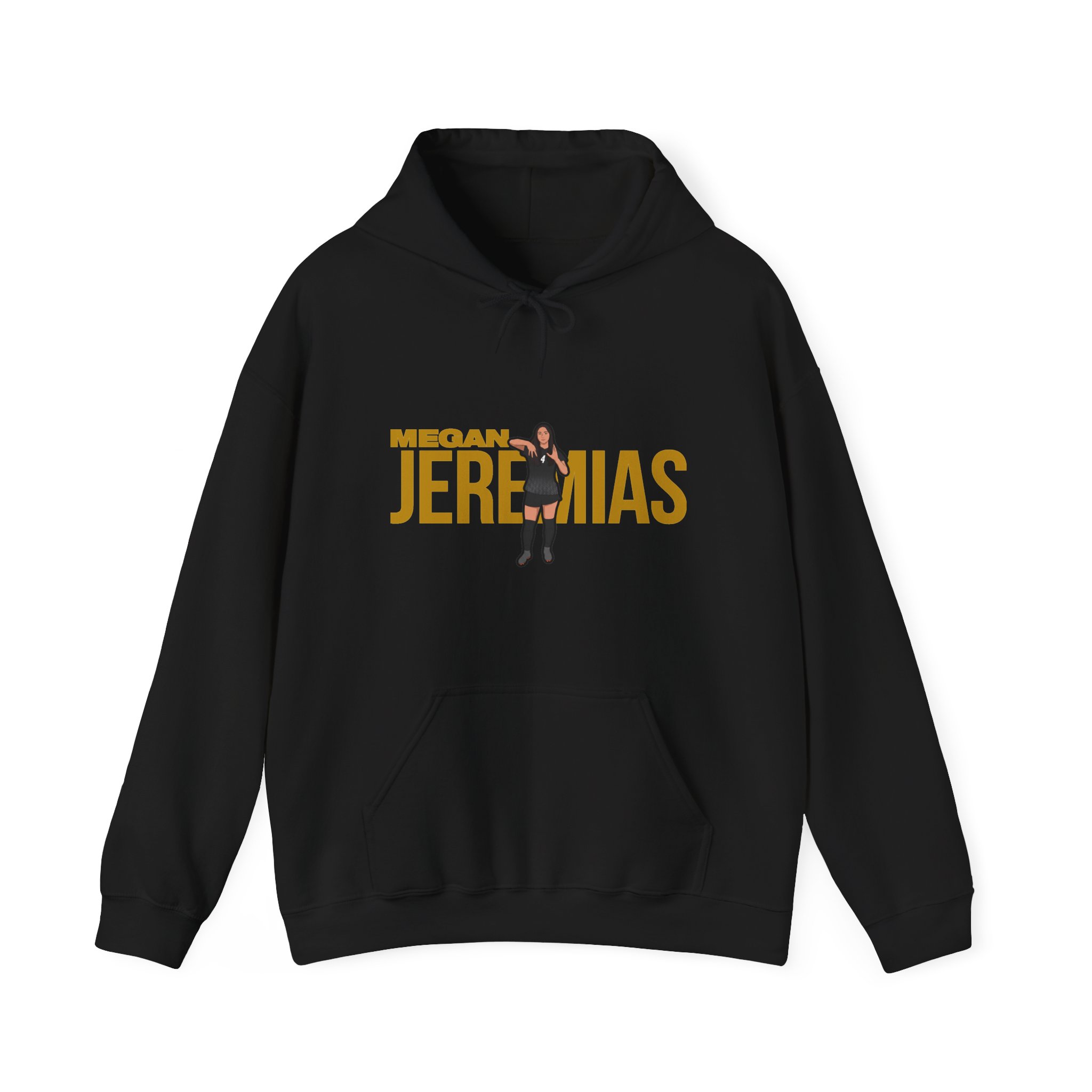 Hoodie — character_player_name in Black
