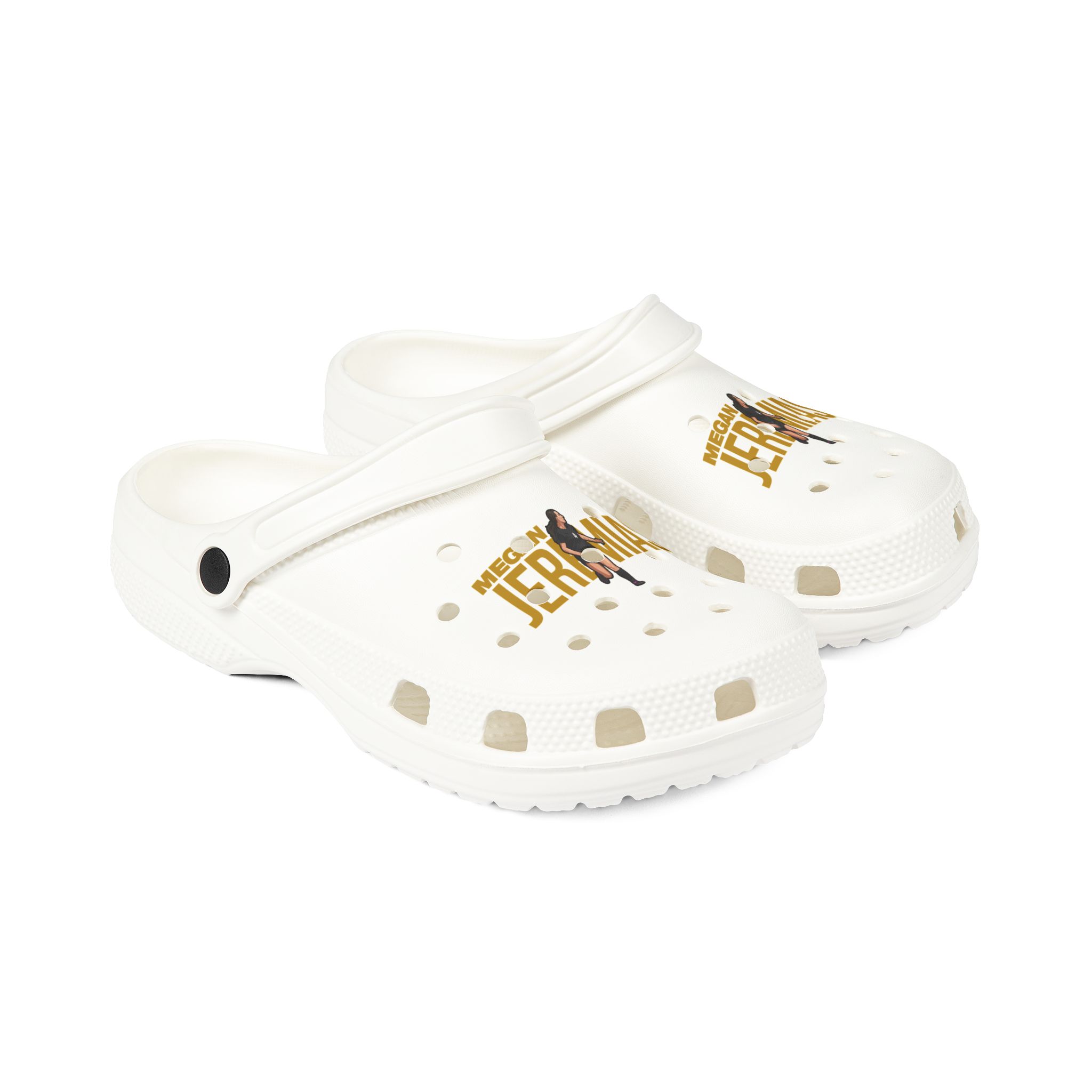 Rubber Clogs — character_player_name in White