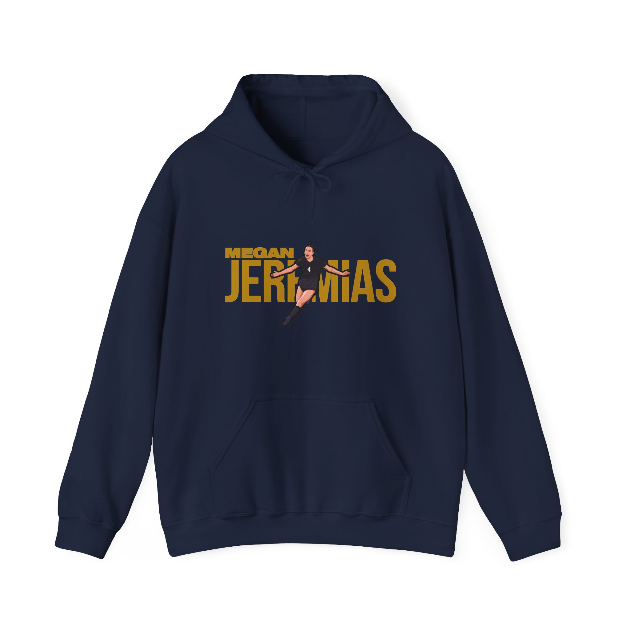 Hoodie — character_player_name in Navy