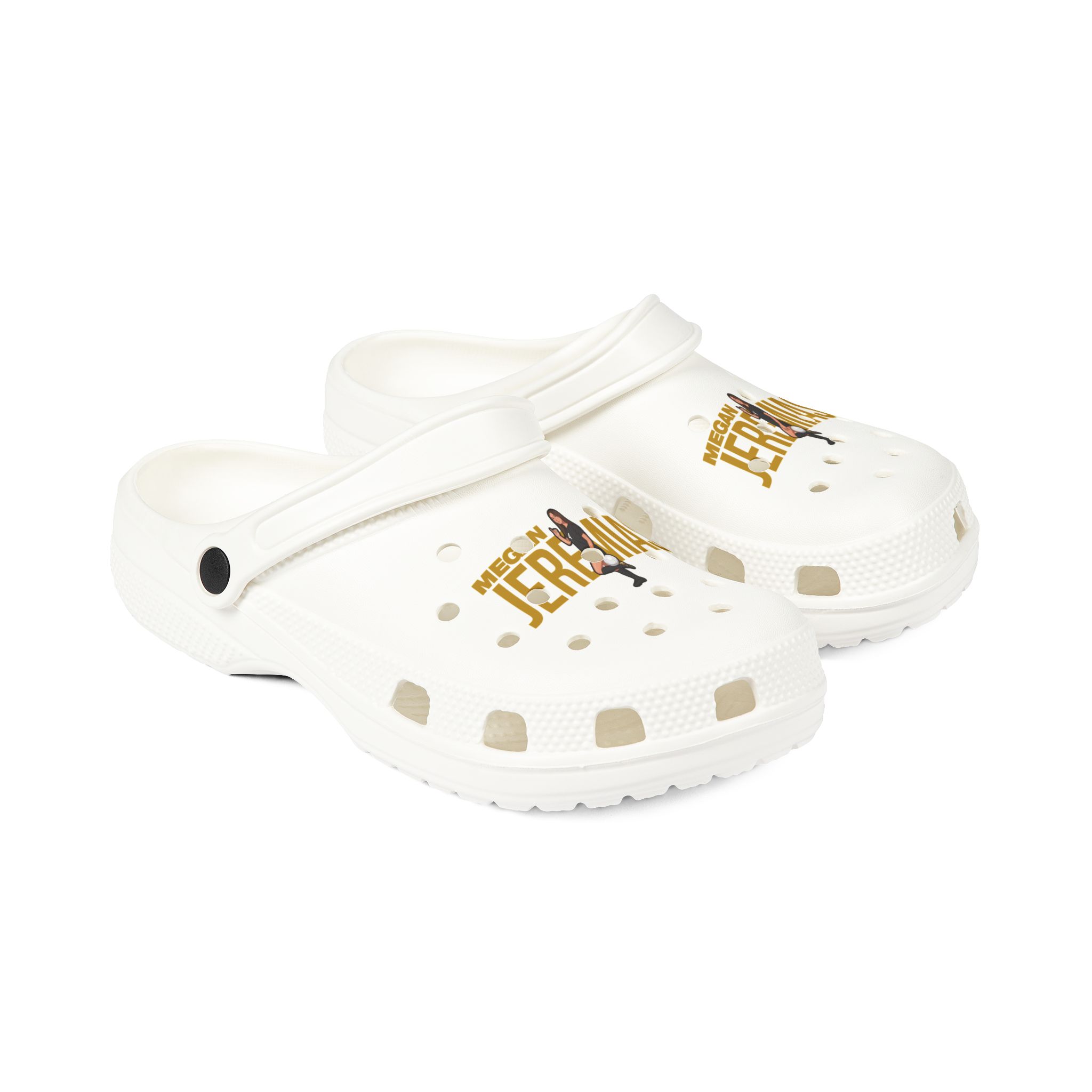 Rubber Clogs — character_player_name in White