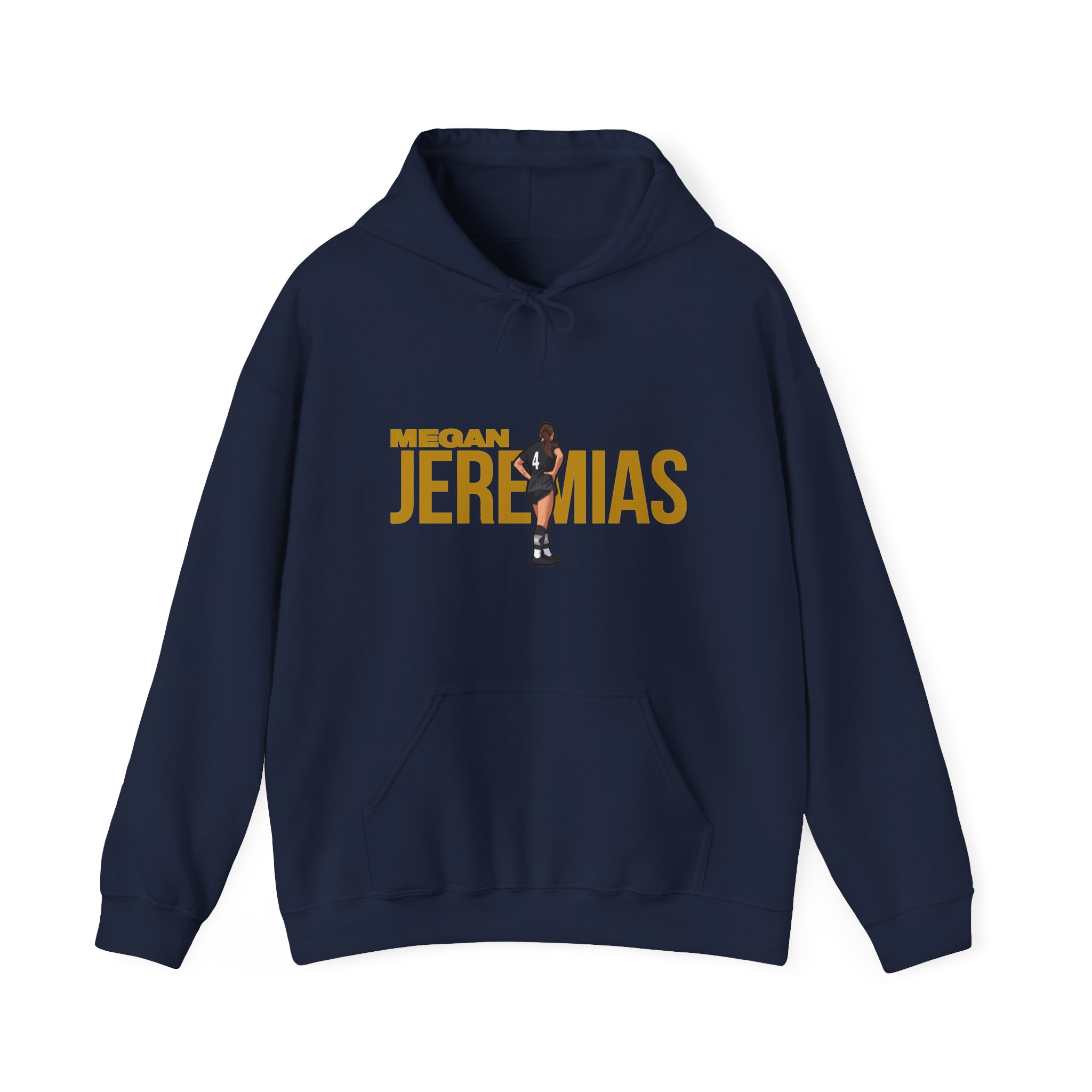 Hoodie — character_player_name in Navy