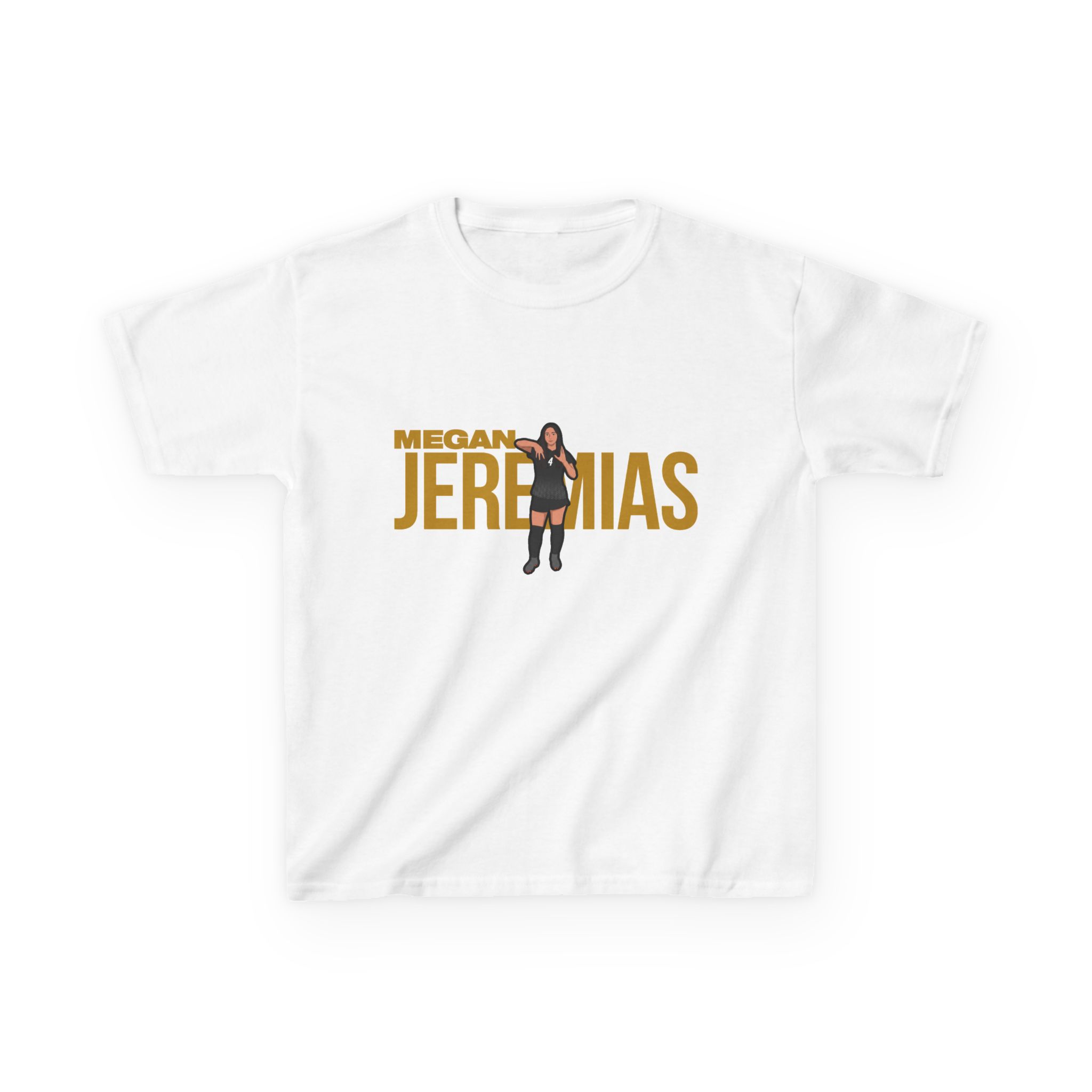 Youth Tee — character_player_name in White