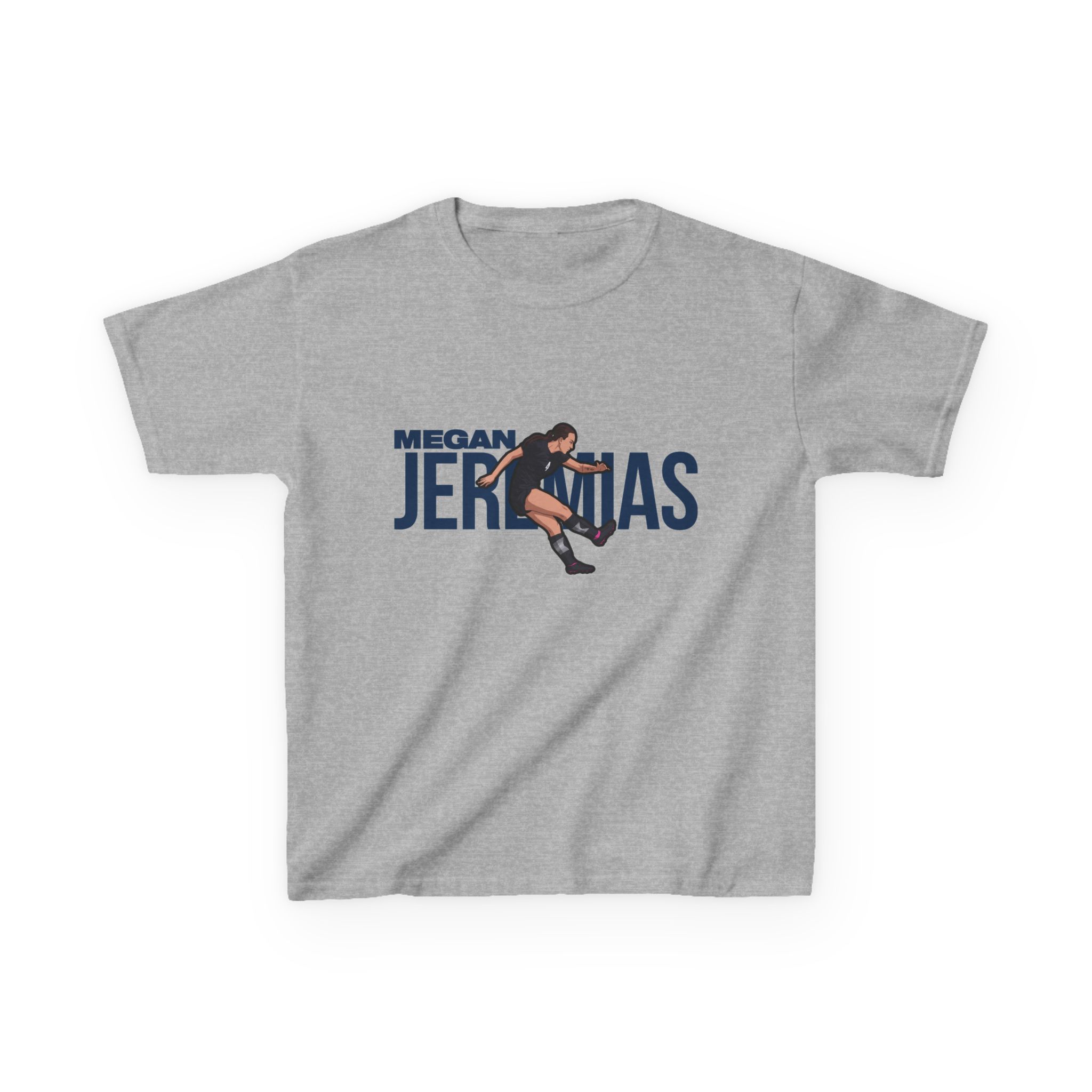 Youth Tee — character_player_name in Grey