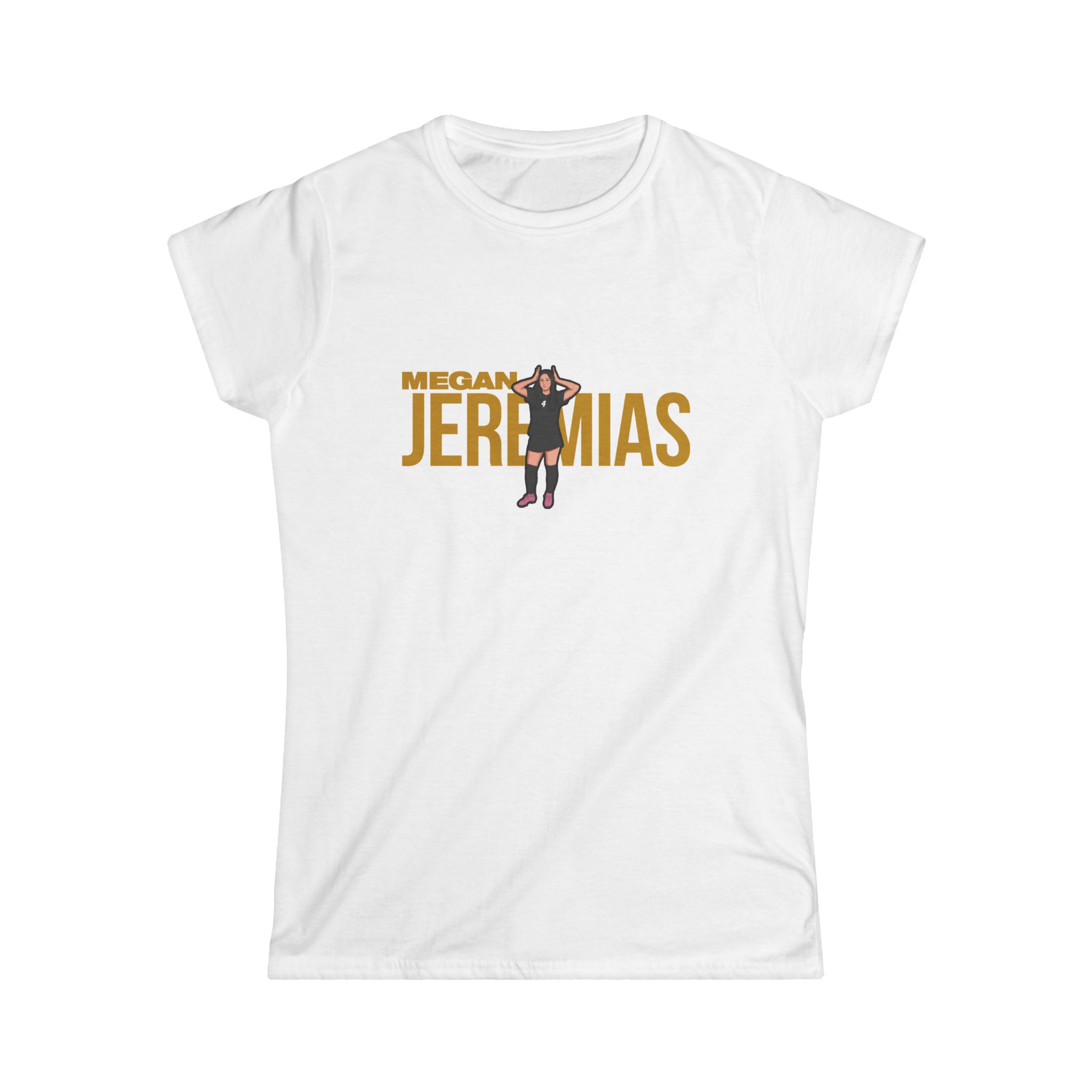 Women's Softstyle Tee — character_player_name in White