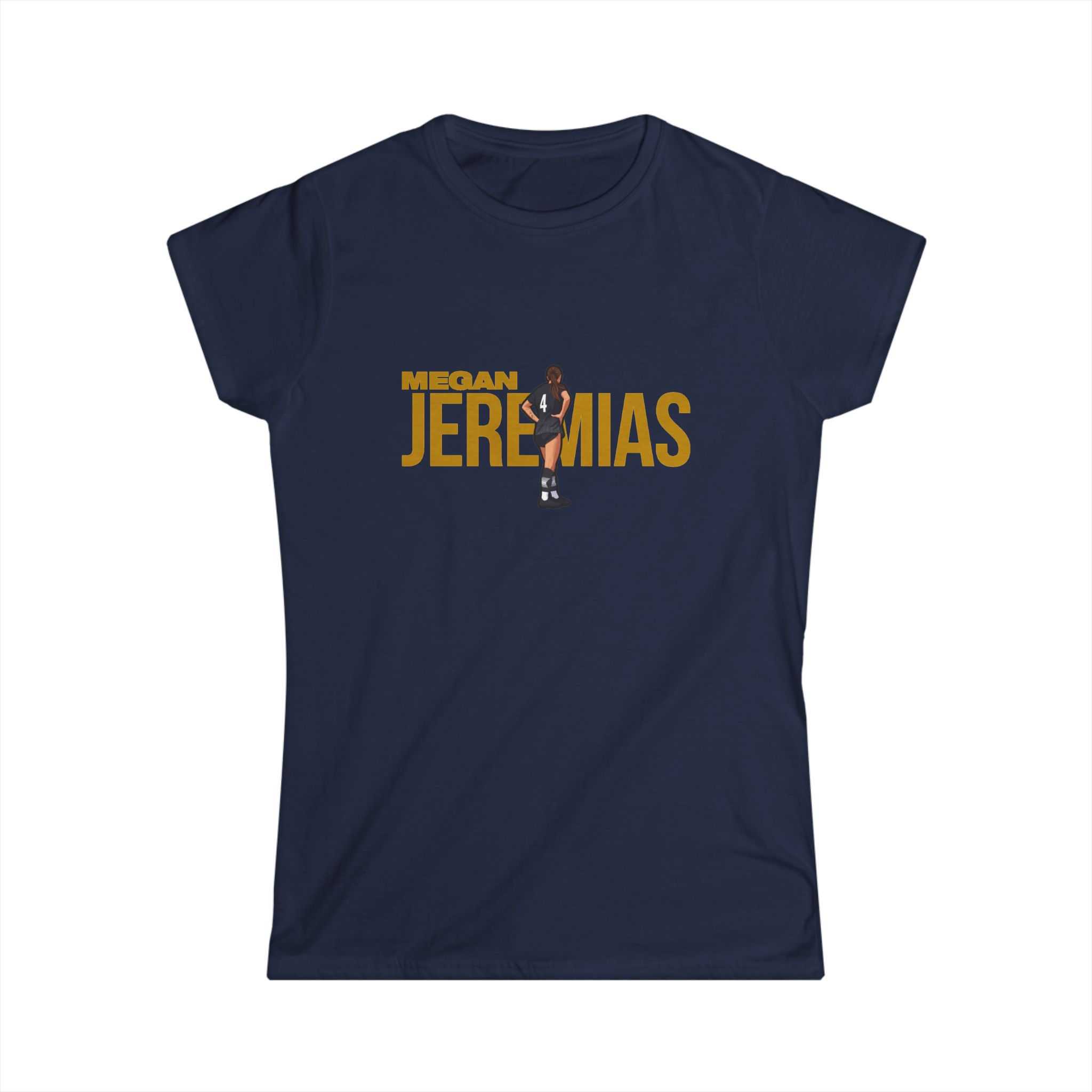 Women's Softstyle Tee — character_player_name in Navy