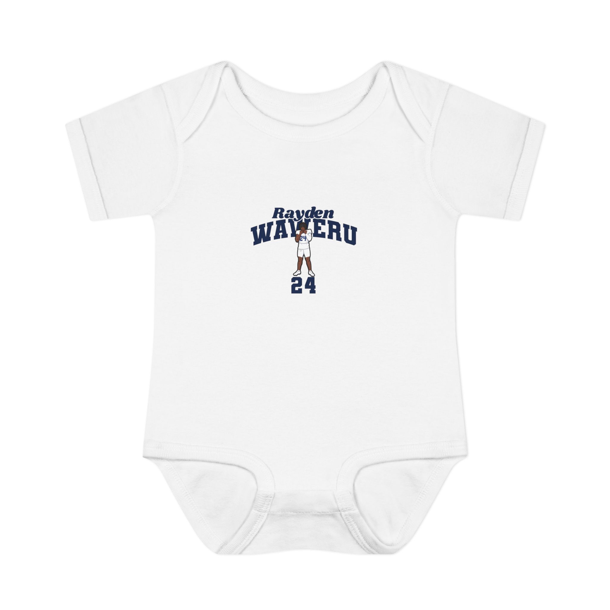 Baby Onesie — character_signature_arch in White