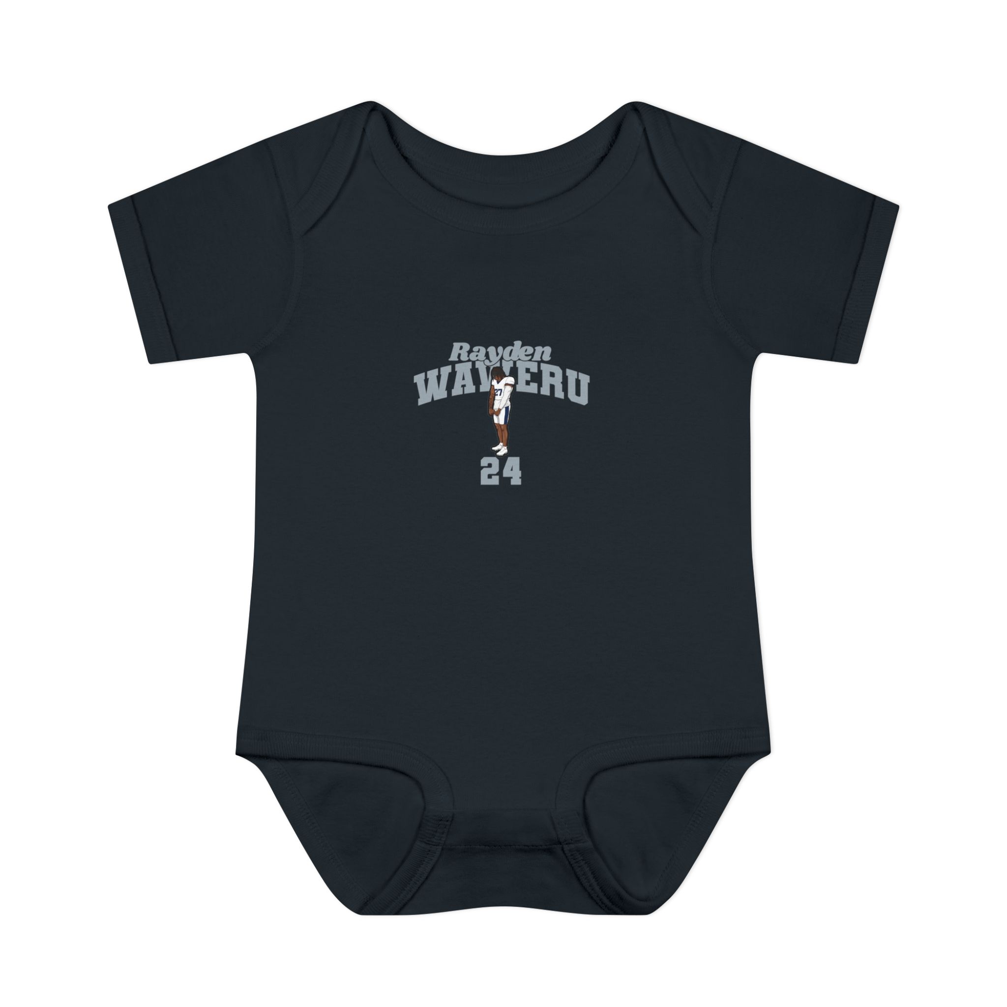 Baby Onesie — character_signature_arch in Black