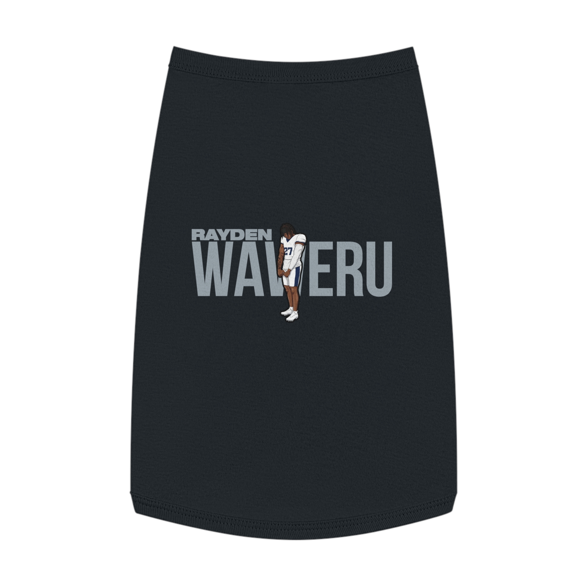 Pet Tank Top — character_player_name in Black