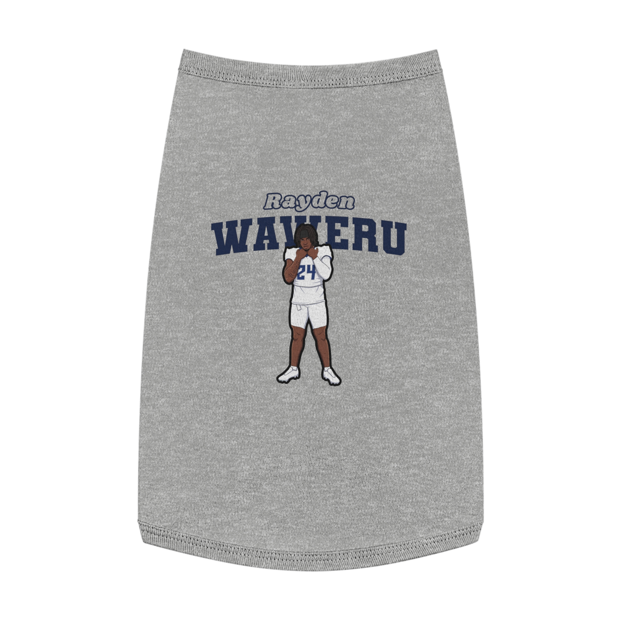 Pet Tank Top — character_name_arch in White