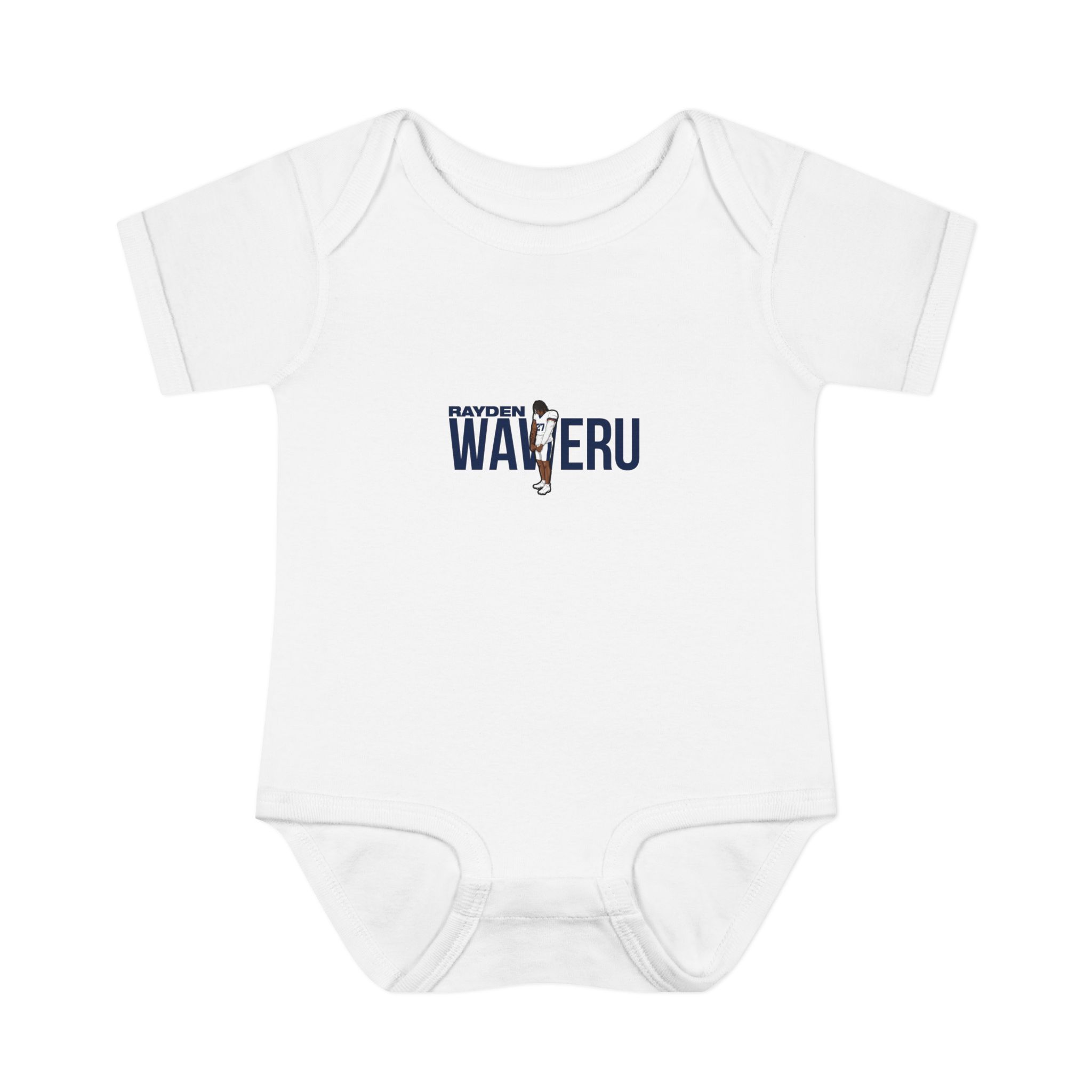 Baby Onesie — character_player_name in White