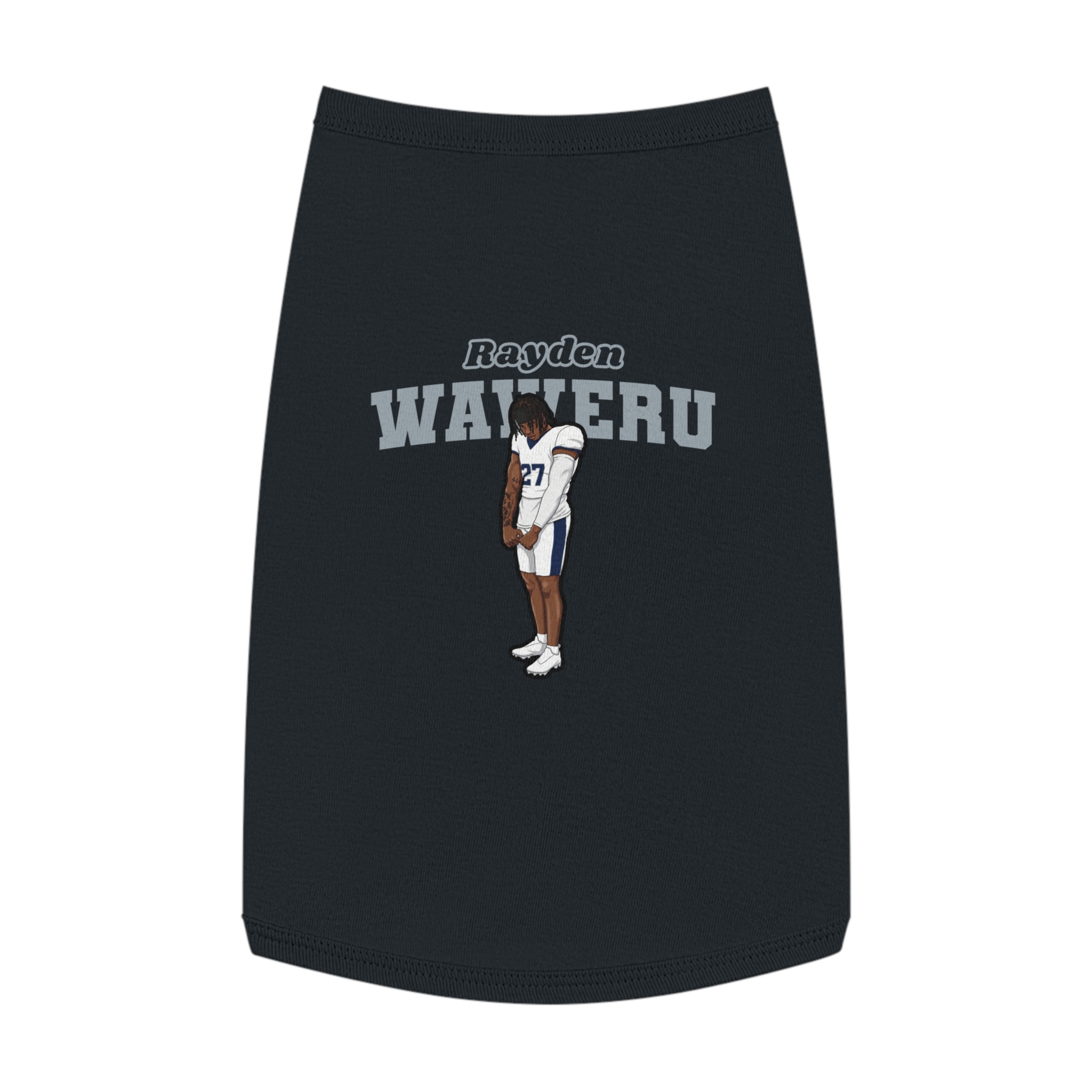 Pet Tank Top — character_name_arch in Black