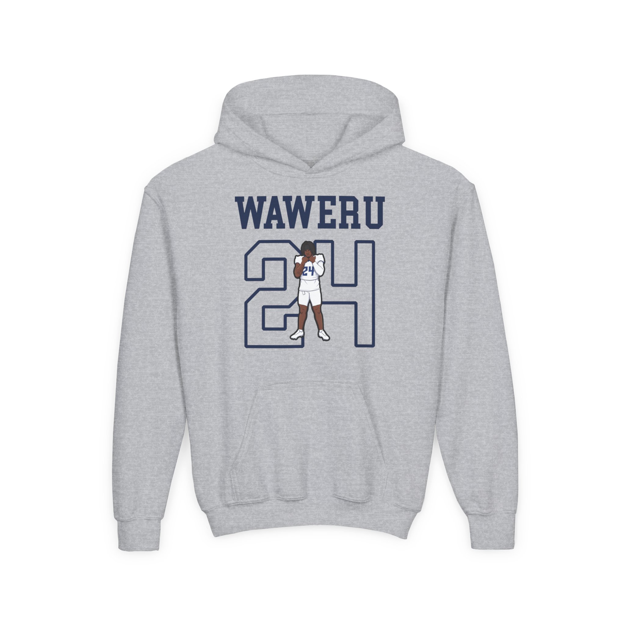 Youth Hoodie — character_shirsey in Grey
