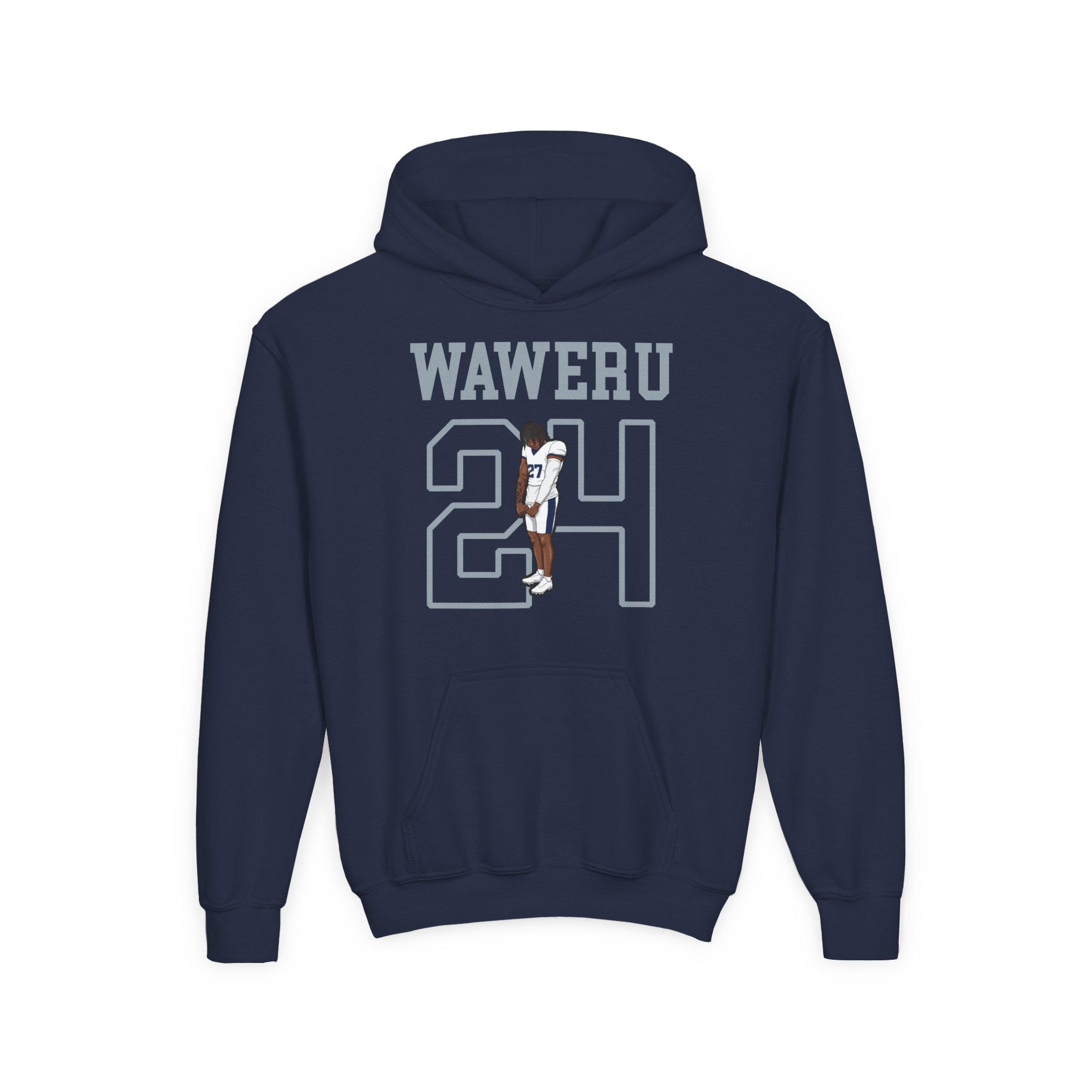 Youth Hoodie — character_shirsey in Navy