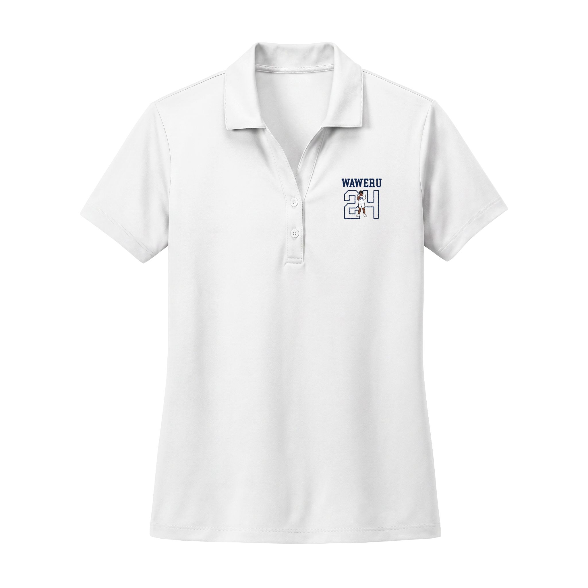 Women's Polo — character_shirsey in White