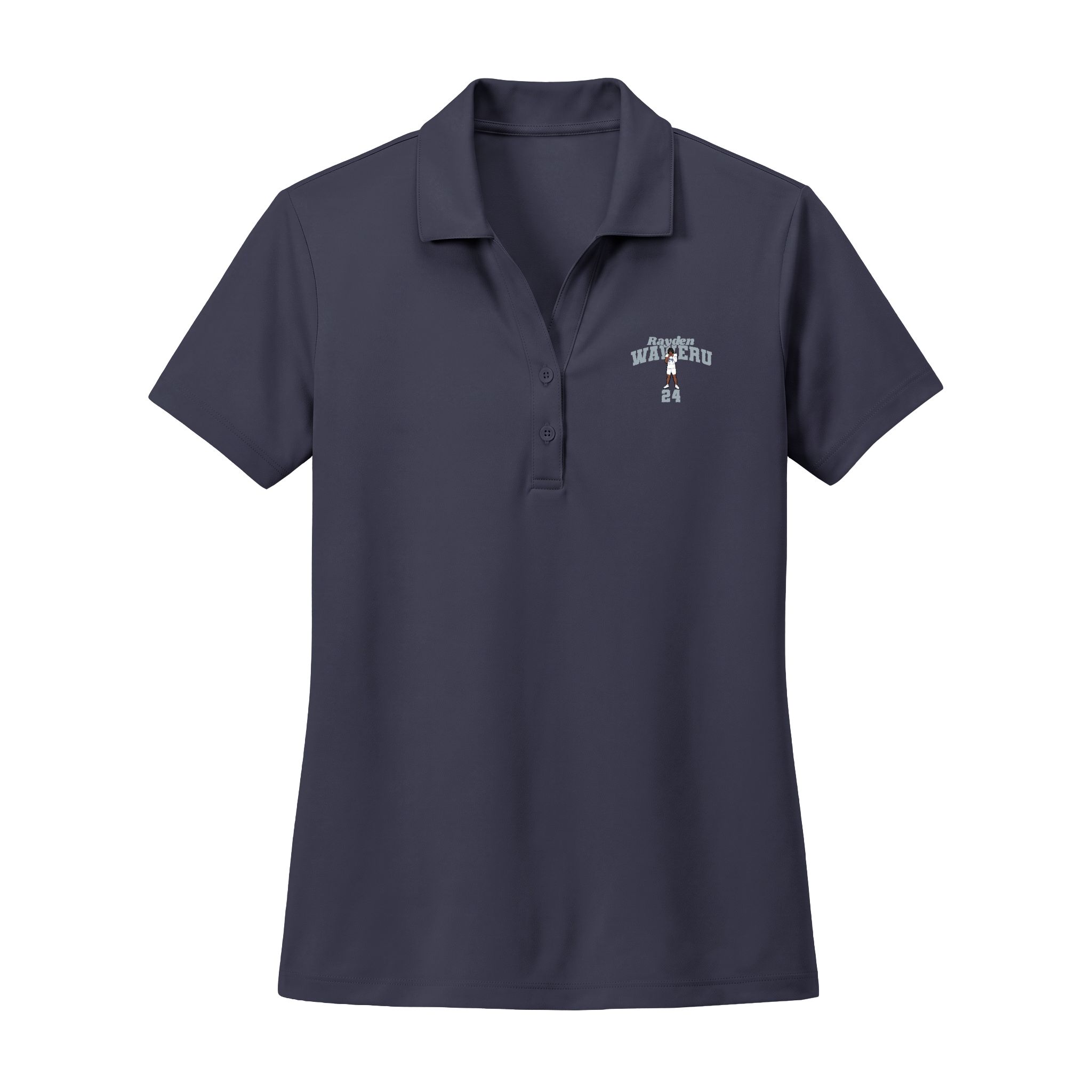 Women's Polo — character_signature_arch in Navy