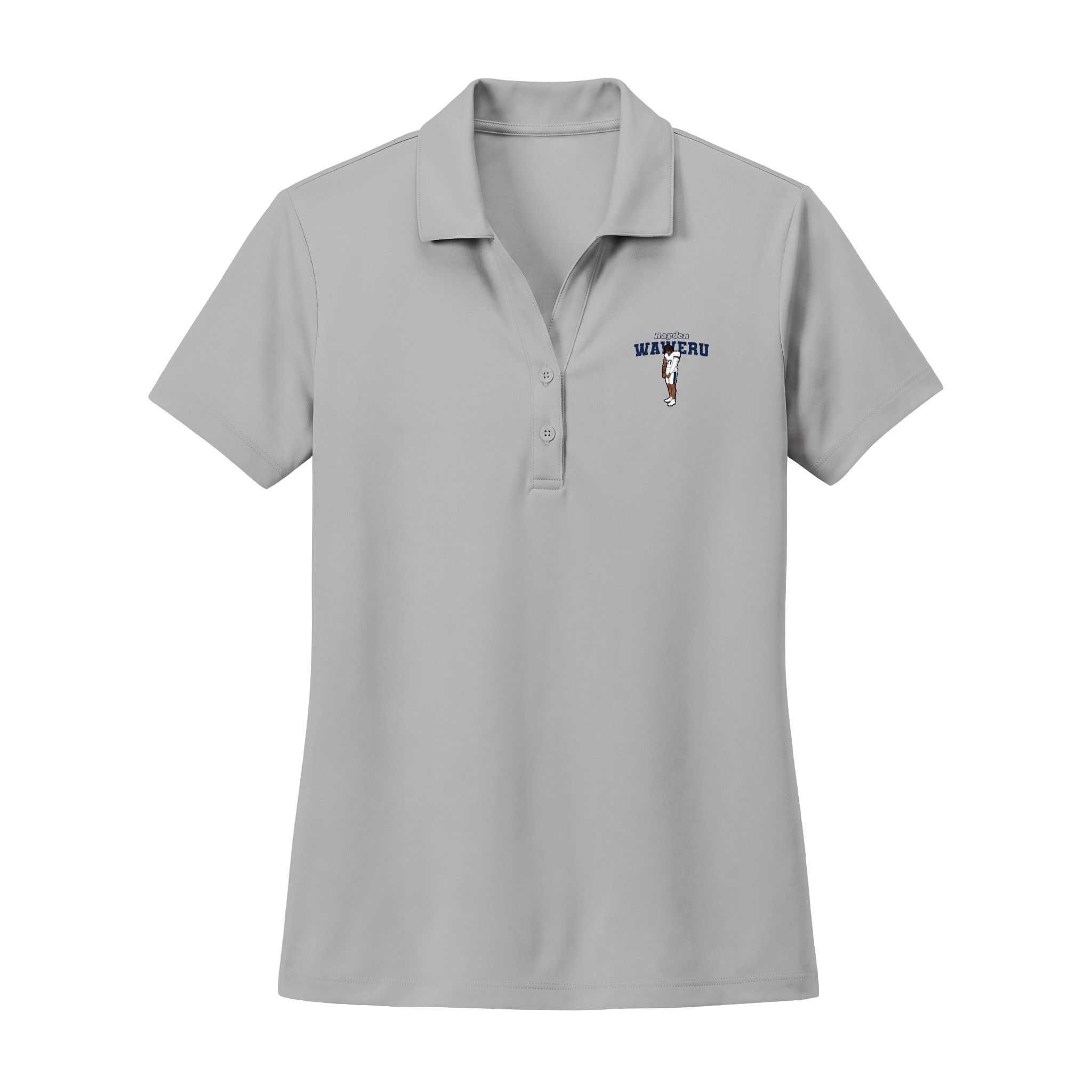 Women's Polo — character_name_arch in Silver