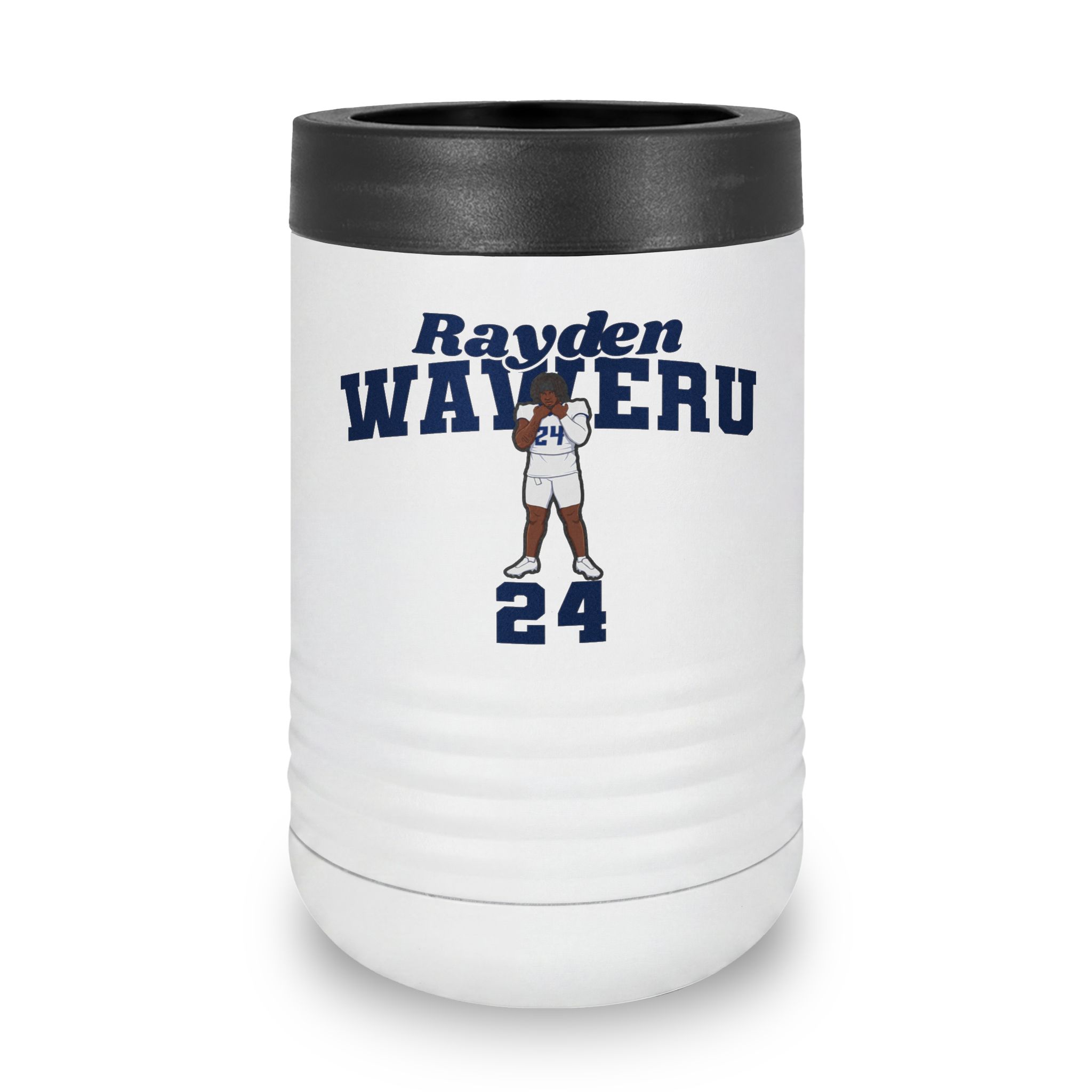 Stainless Can Cooler — character_signature_arch in White