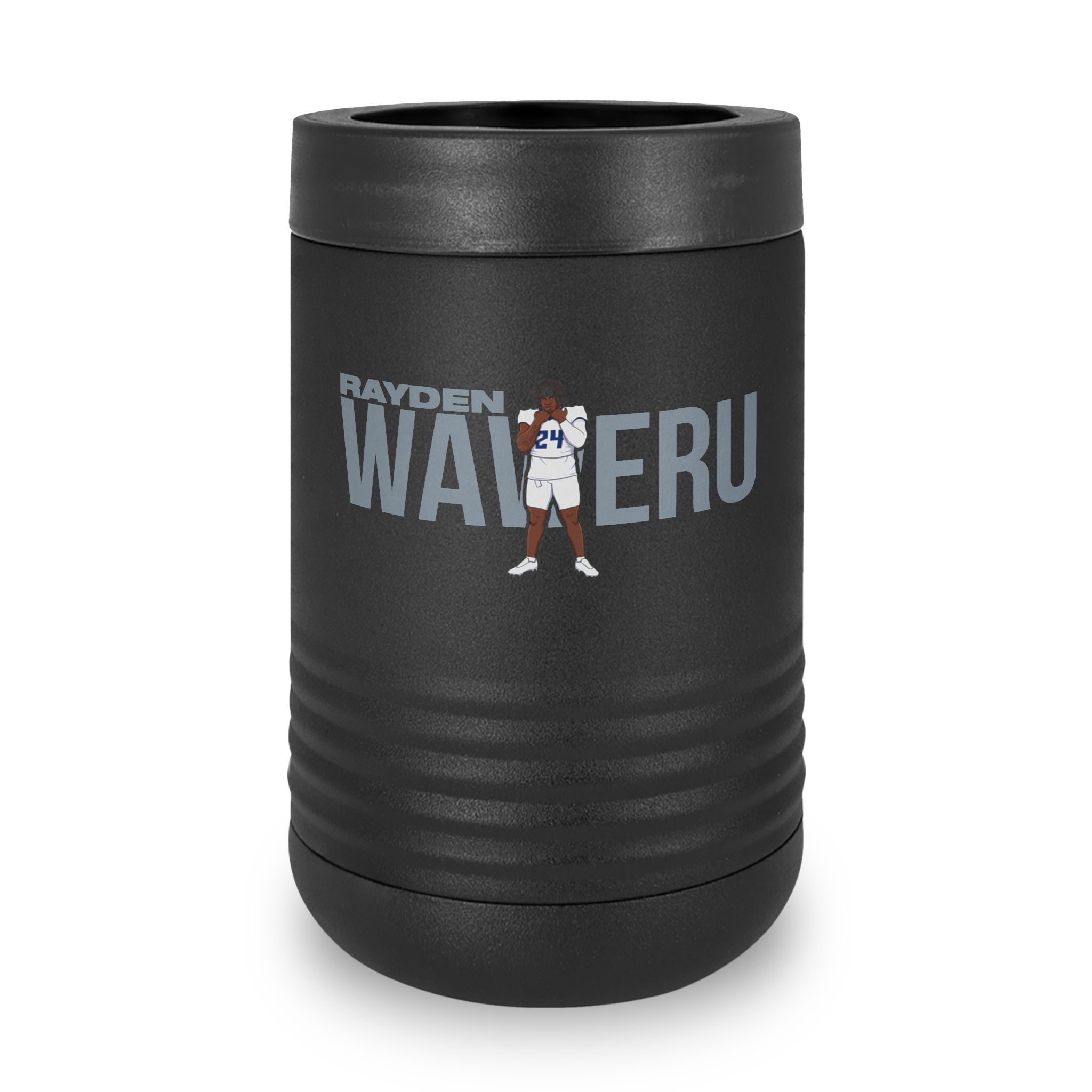 Stainless Can Cooler — character_player_name in Black