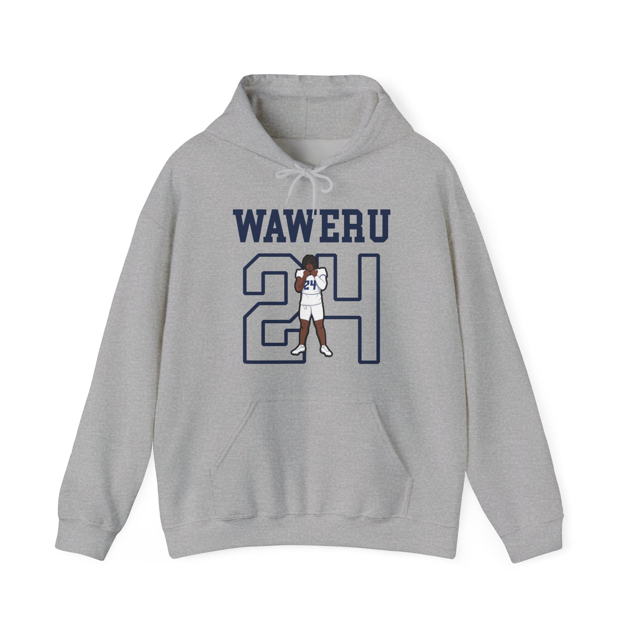 Hoodie — character_shirsey in Grey