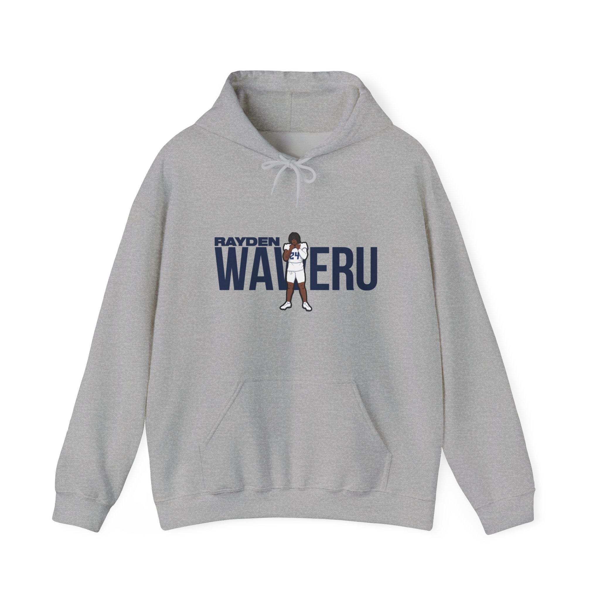 Hoodie — character_player_name in Grey