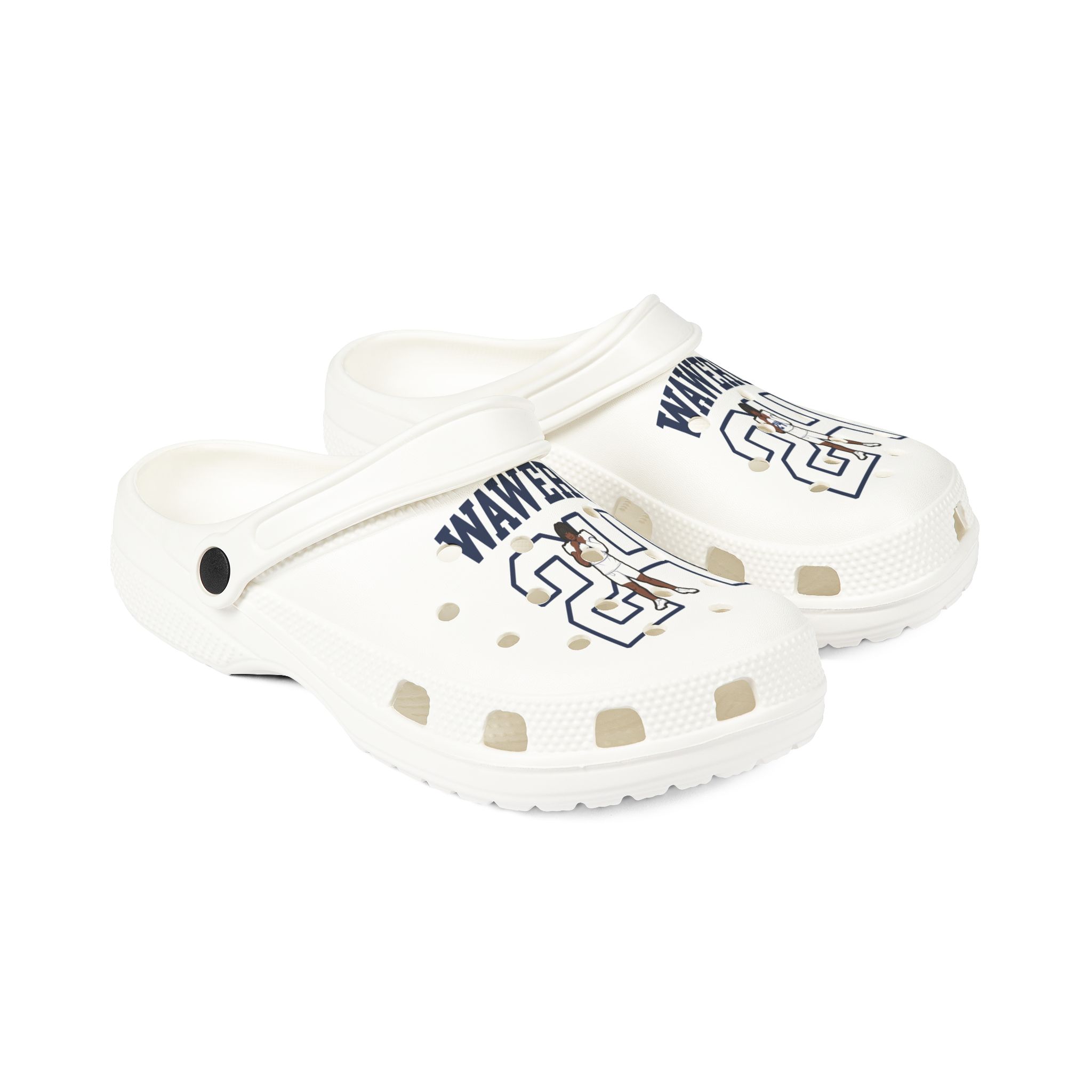 Rubber Clogs — character_shirsey in White