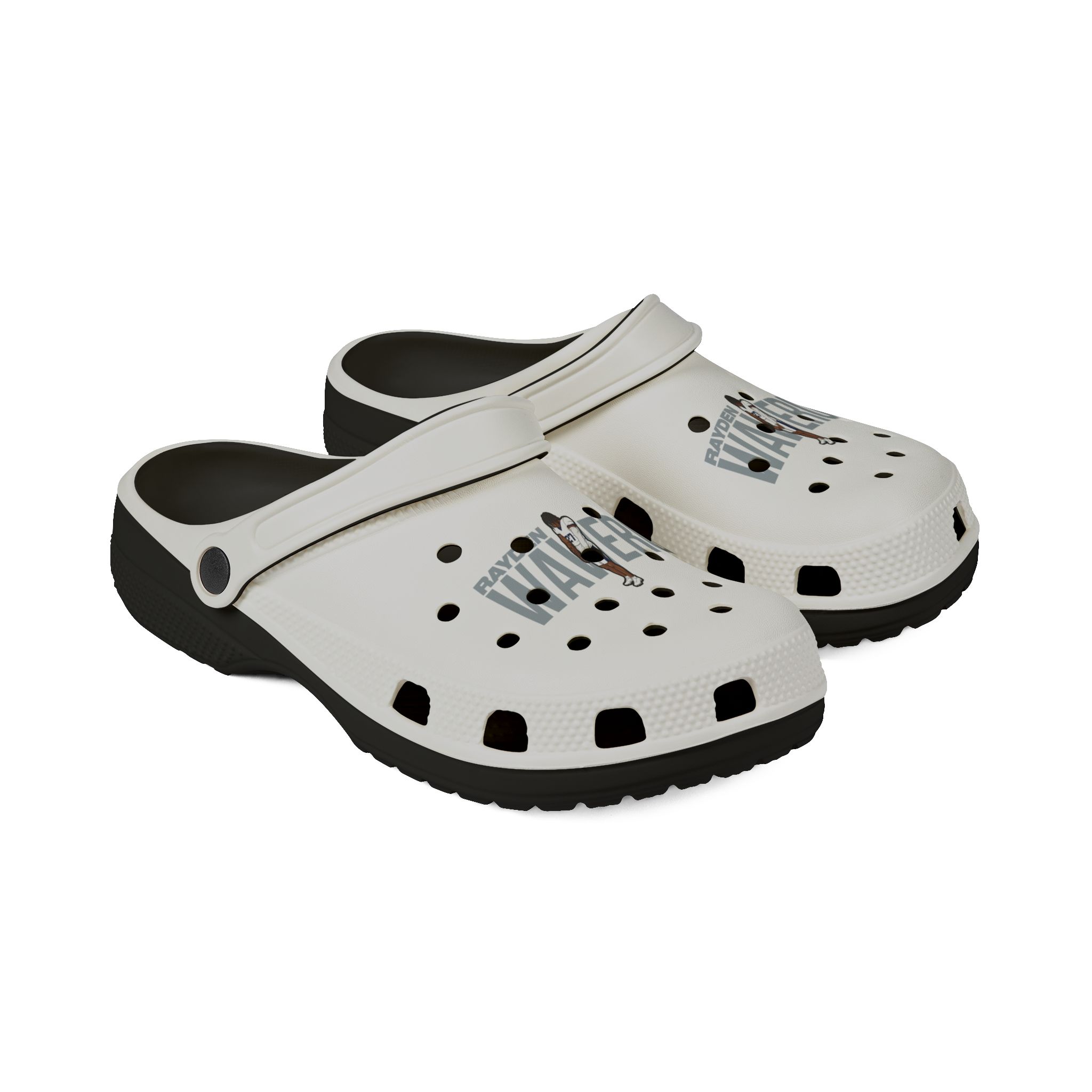 Rubber Clogs — character_player_name in Black