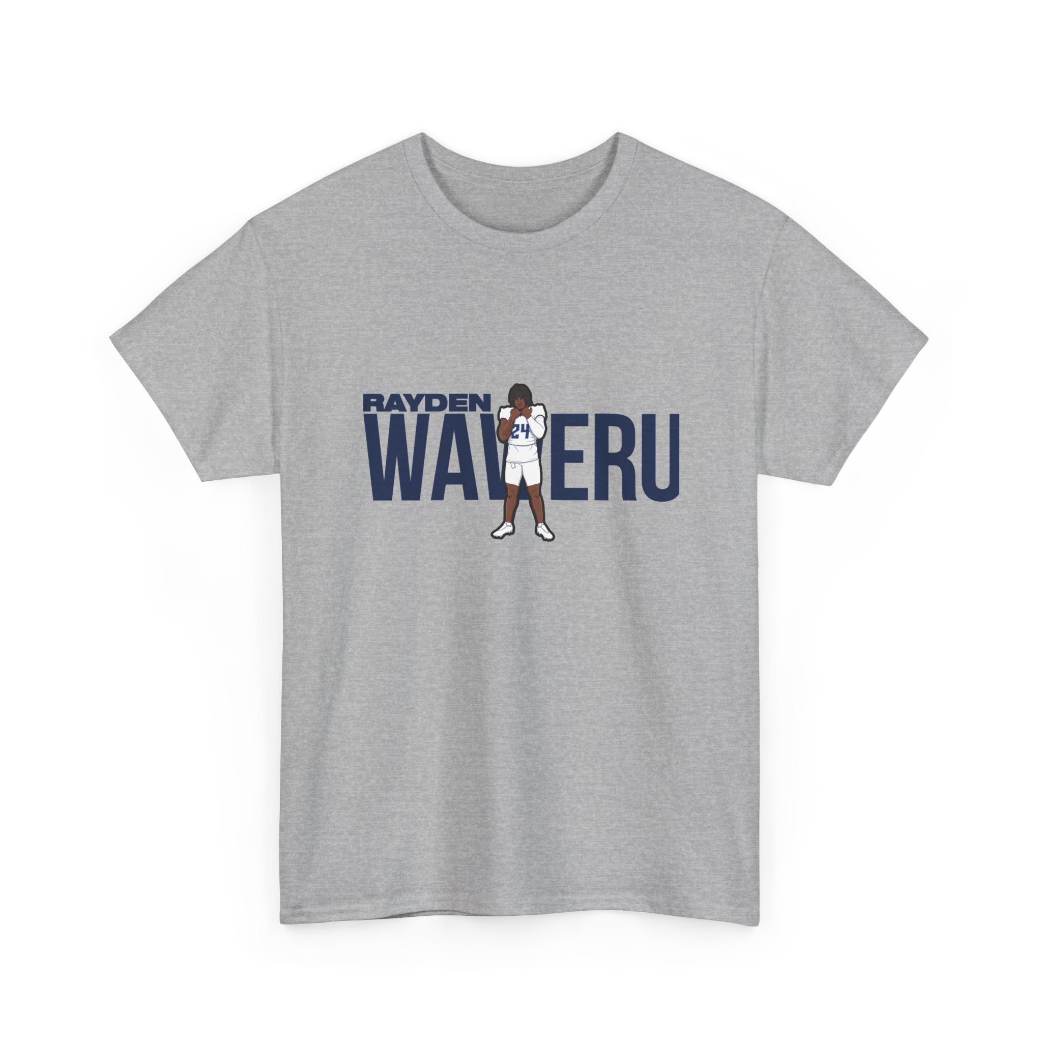Tee — character_player_name in Grey