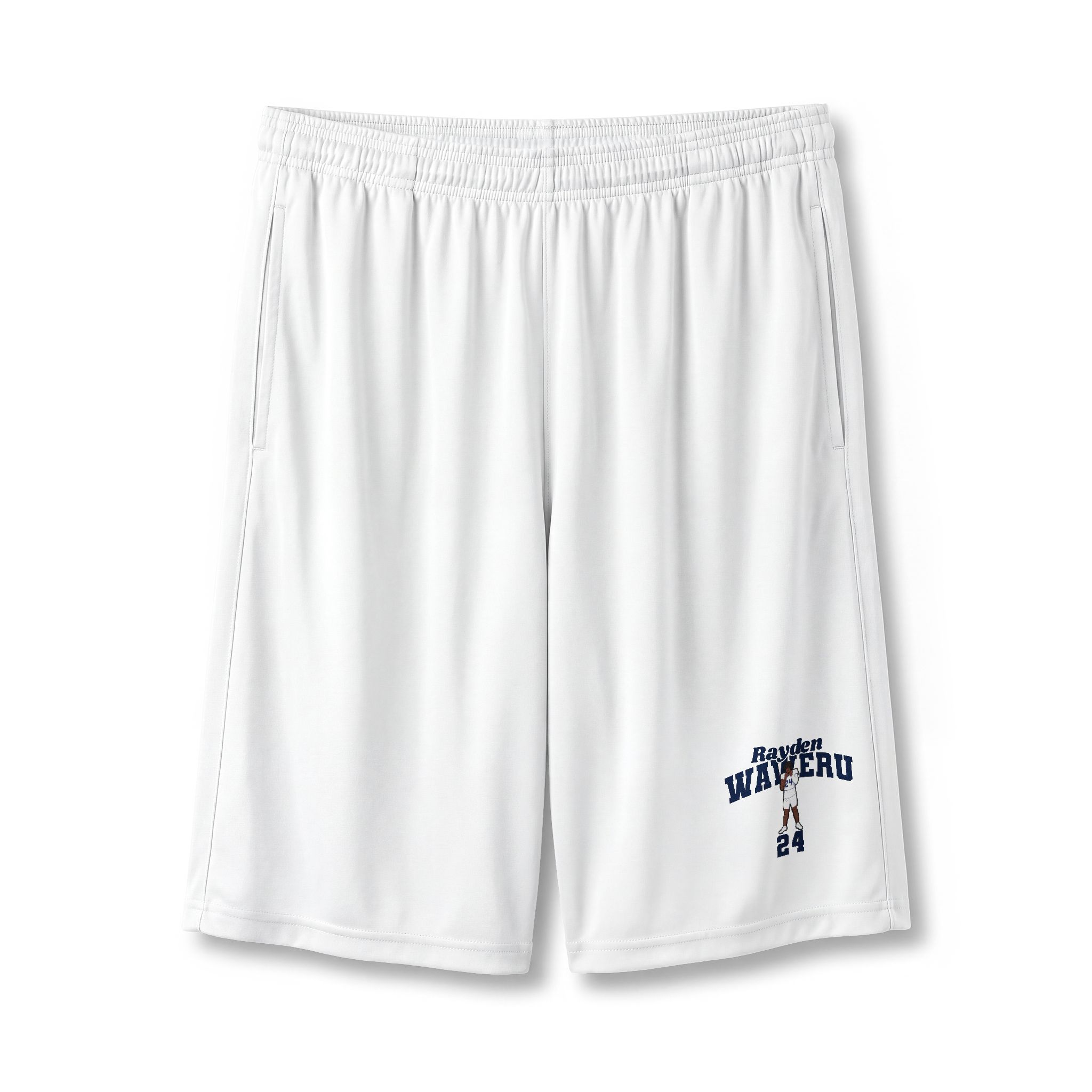Shorts — character_signature_arch in White