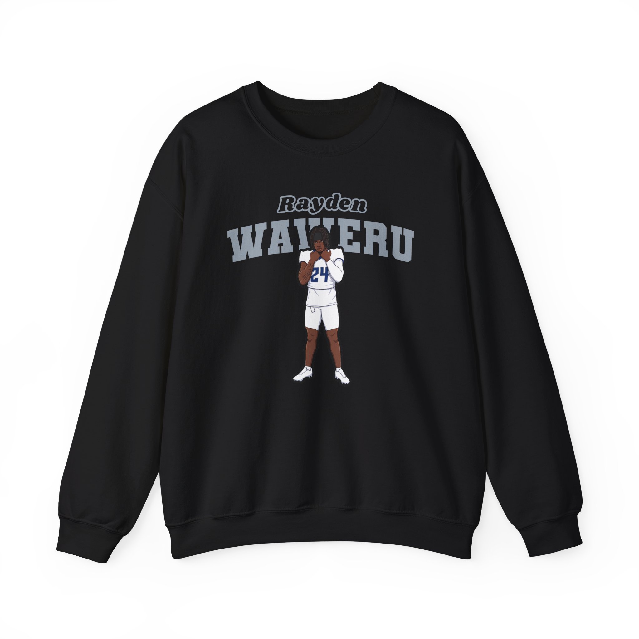 Crewneck Sweatshirt — character_name_arch in Black