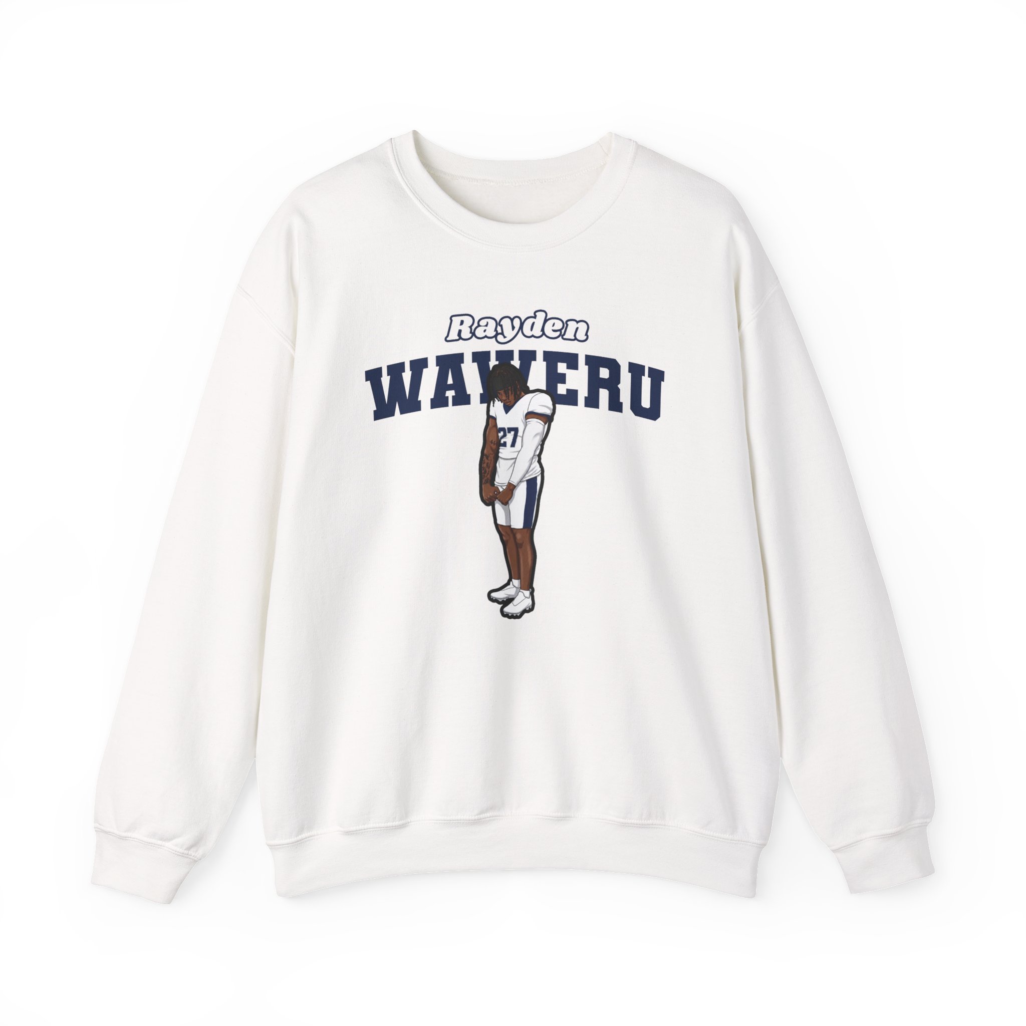 Crewneck Sweatshirt — character_name_arch in White