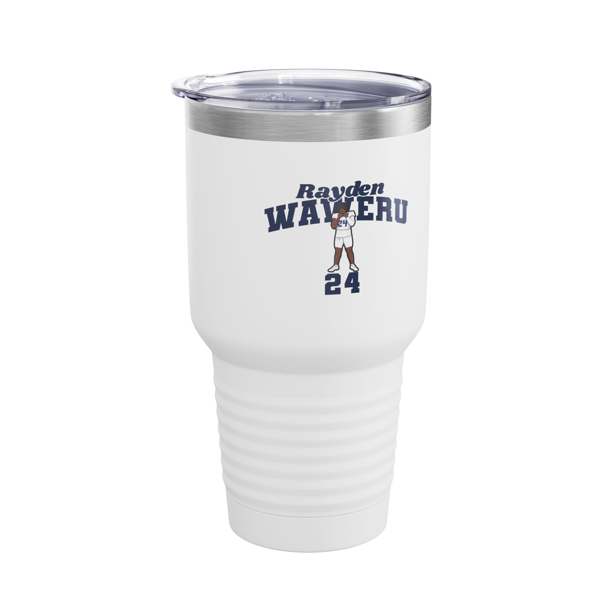 30oz Tumbler — character_signature_arch in White
