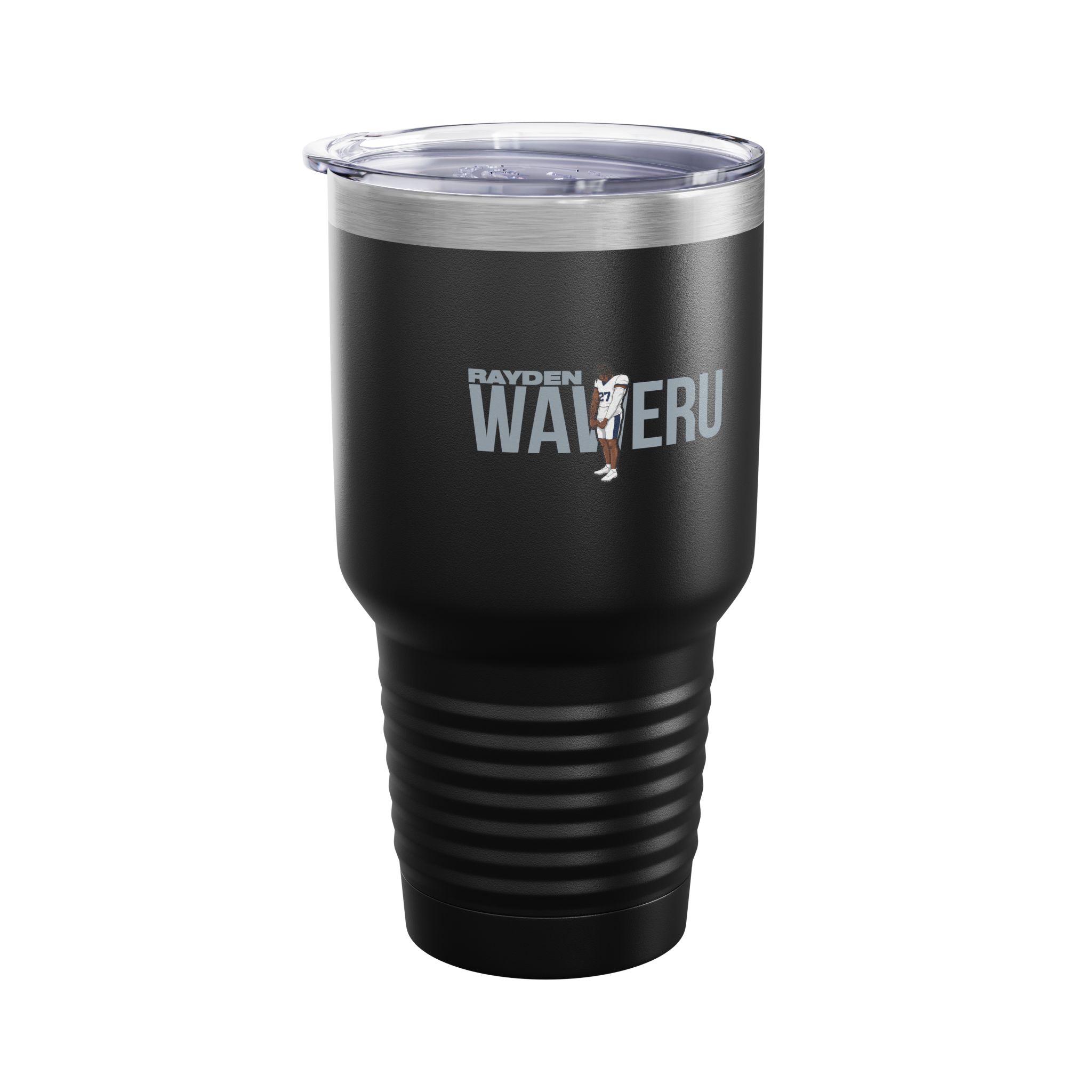 30oz Tumbler — character_player_name in Black