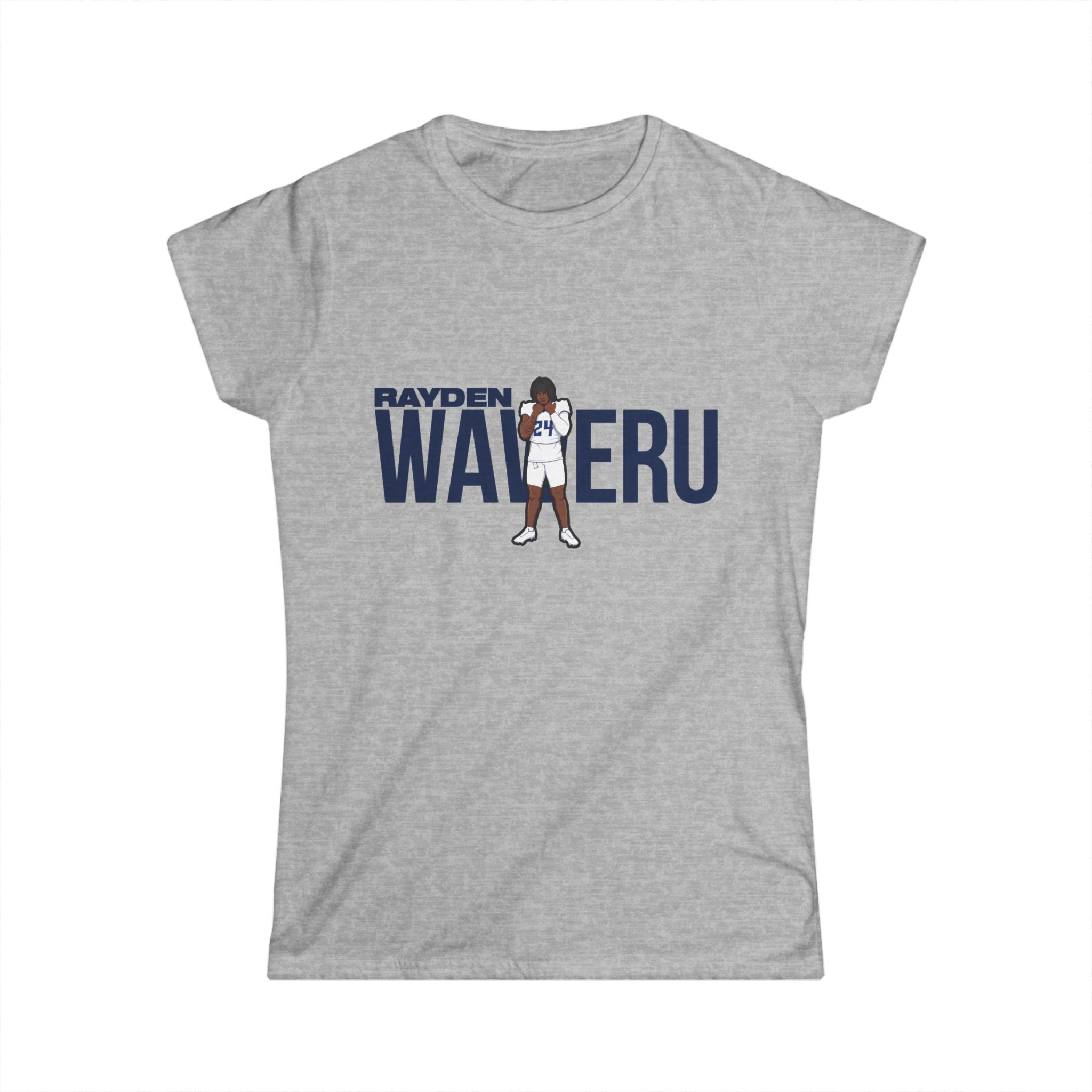Women's Softstyle Tee — character_player_name in Grey
