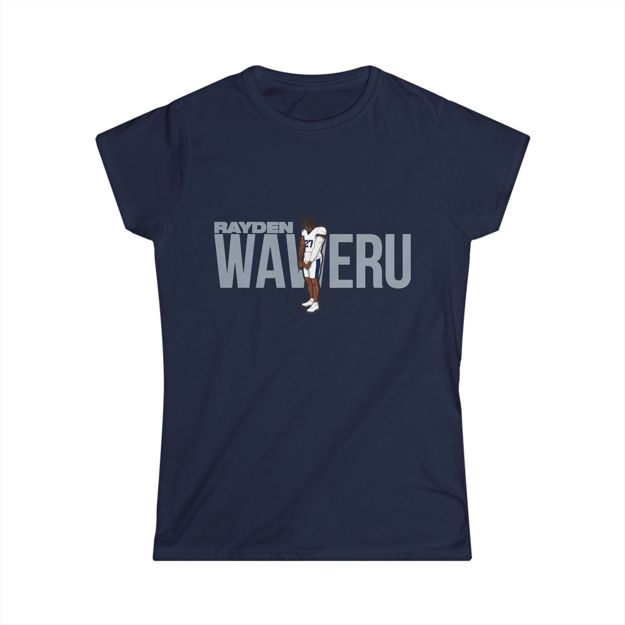 Women's Softstyle Tee — character_player_name in Navy