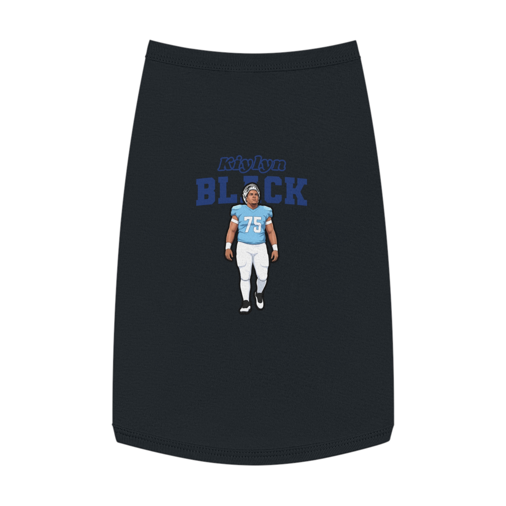 Pet Tank Top — character_name_arch in Black