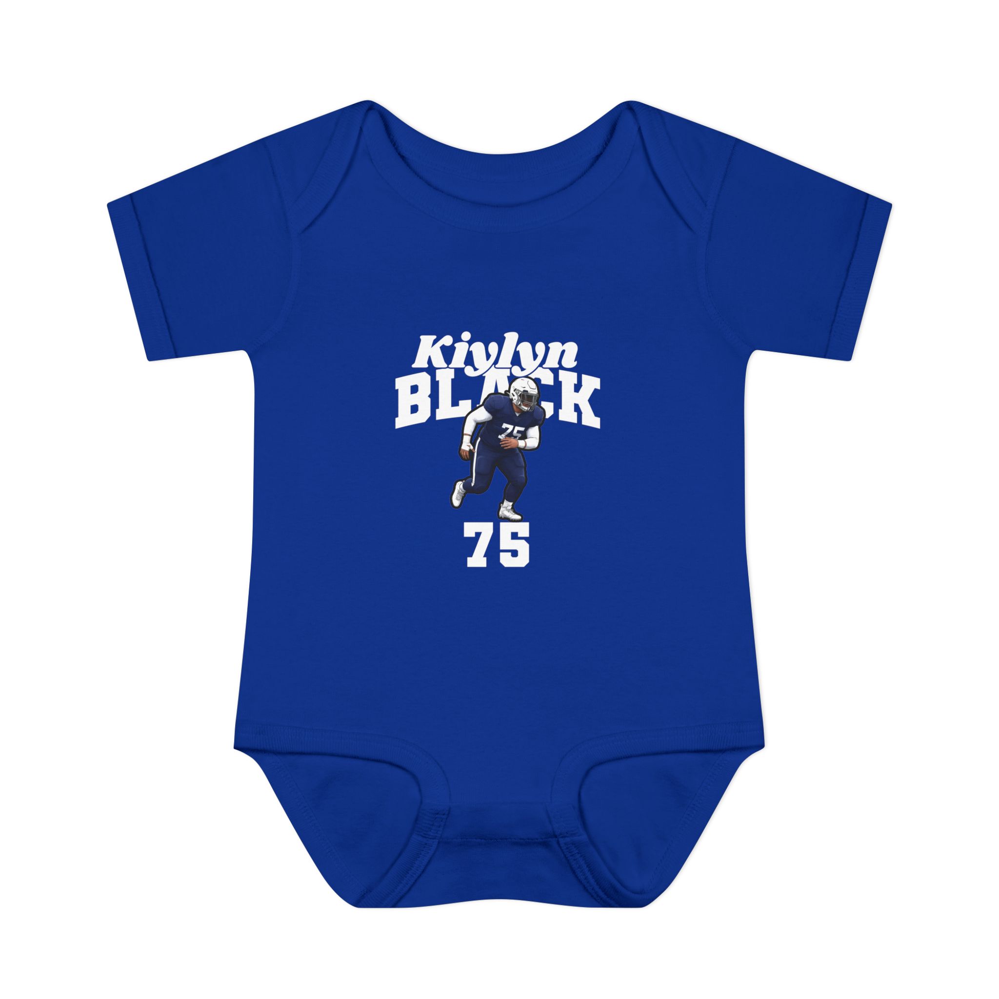 Baby Onesie — character_signature_arch in Royal