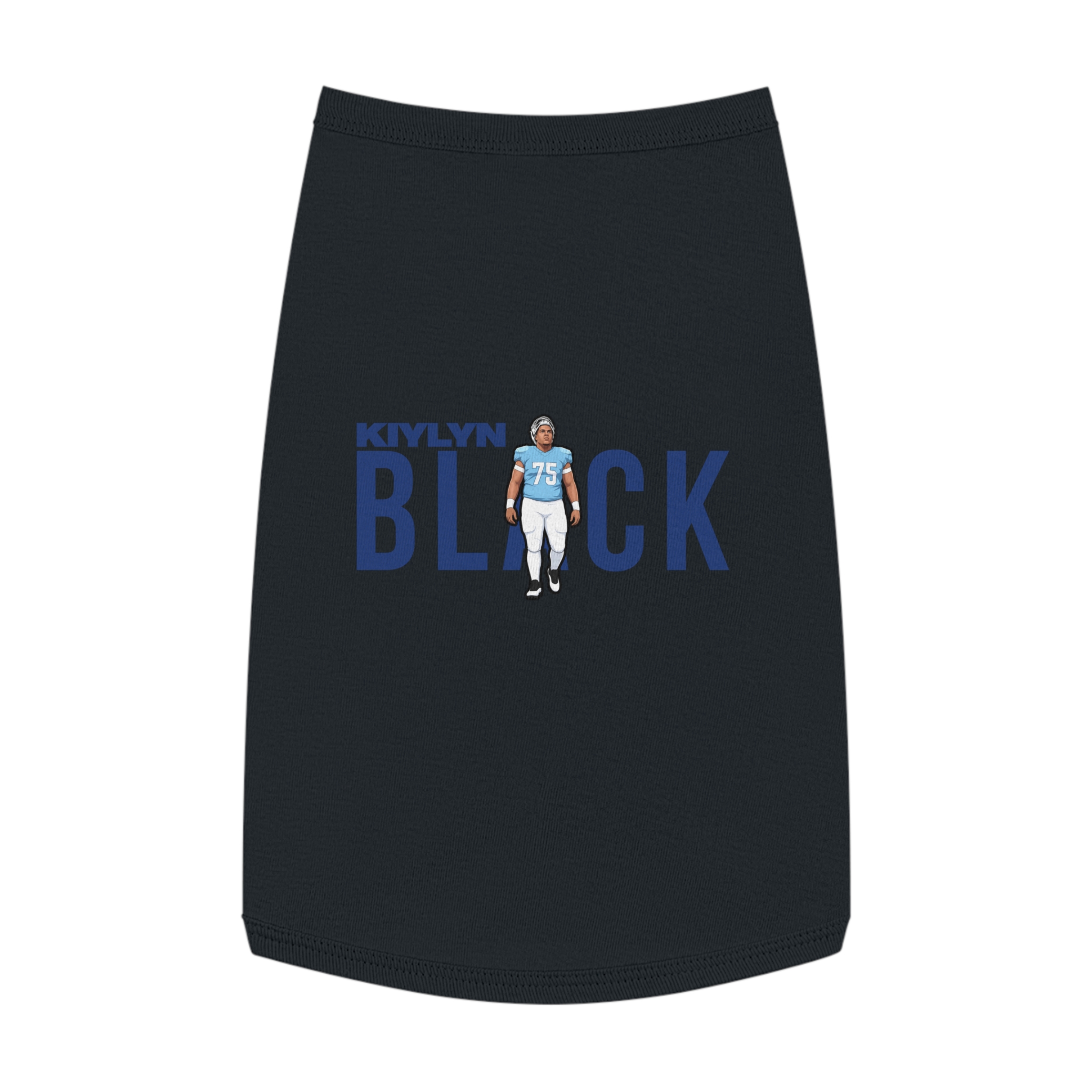 Pet Tank Top — character_player_name in Black