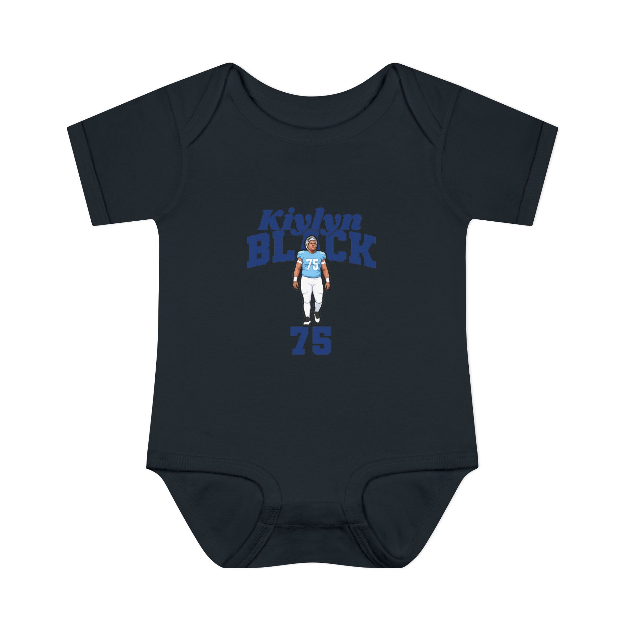 Baby Onesie — character_signature_arch in Black