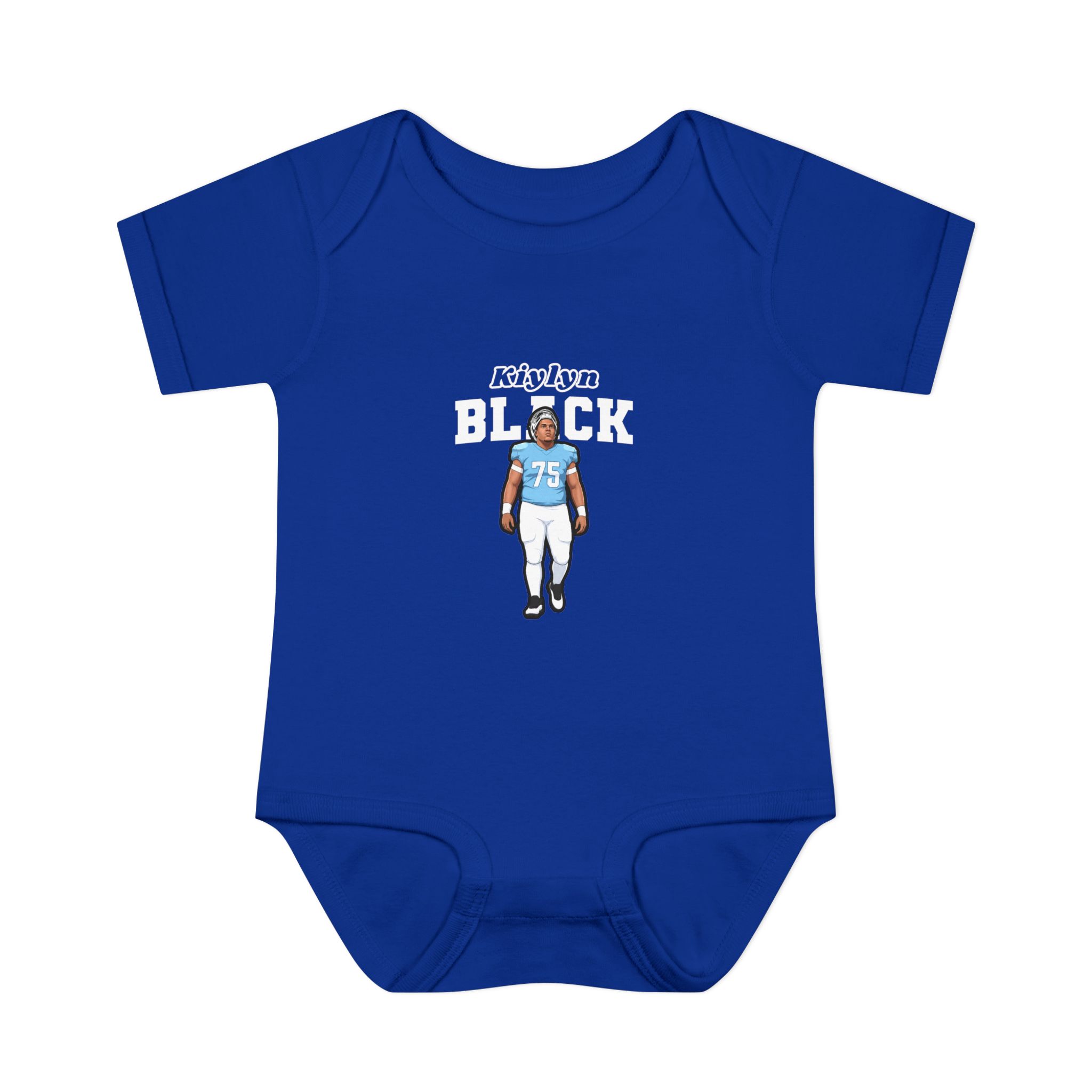 Baby Onesie — character_name_arch in Royal