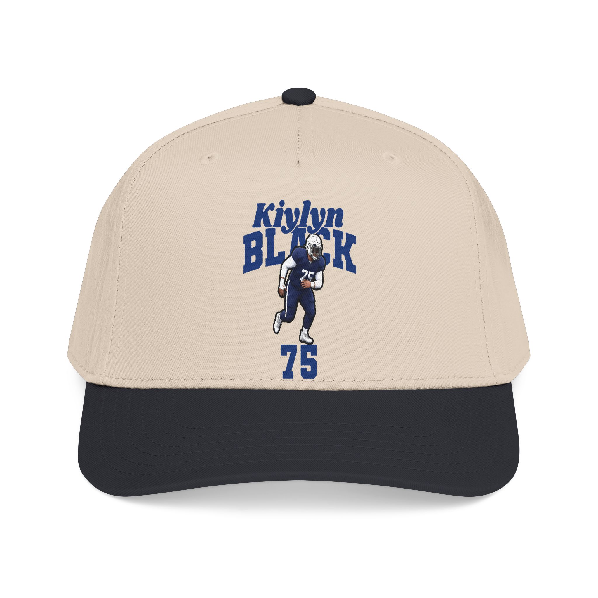 Baseball Cap — character_signature_arch in Black / Natural