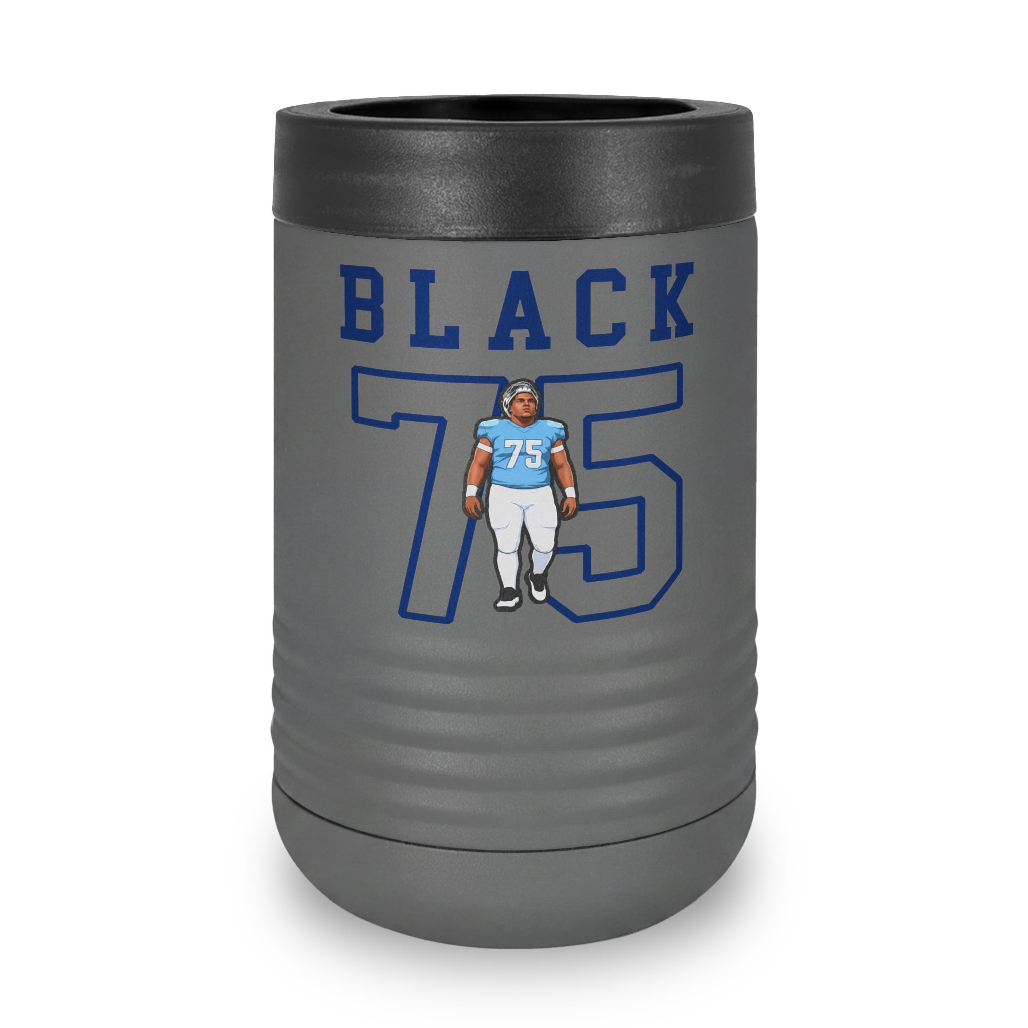 Stainless Can Cooler — character_shirsey in Grey