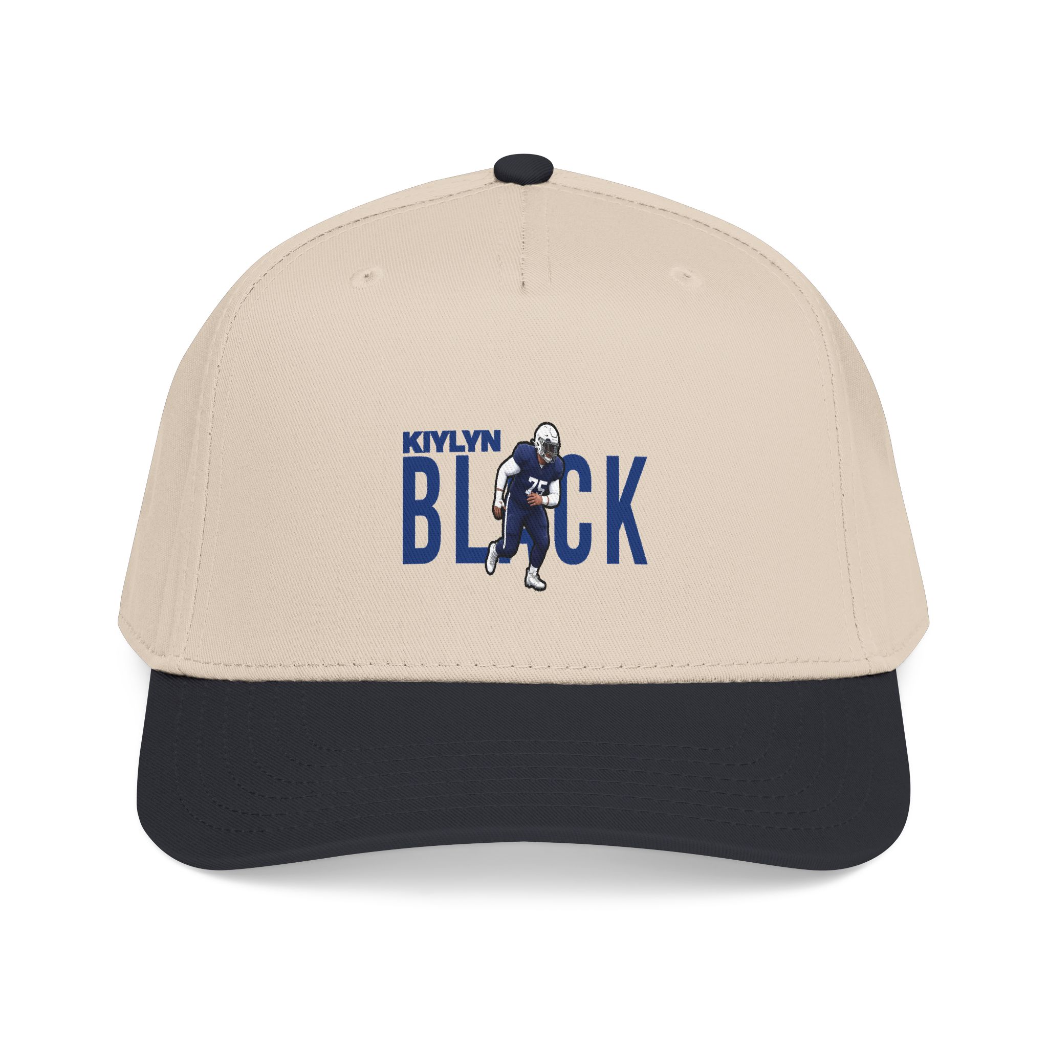 Baseball Cap — character_player_name in Black / Natural