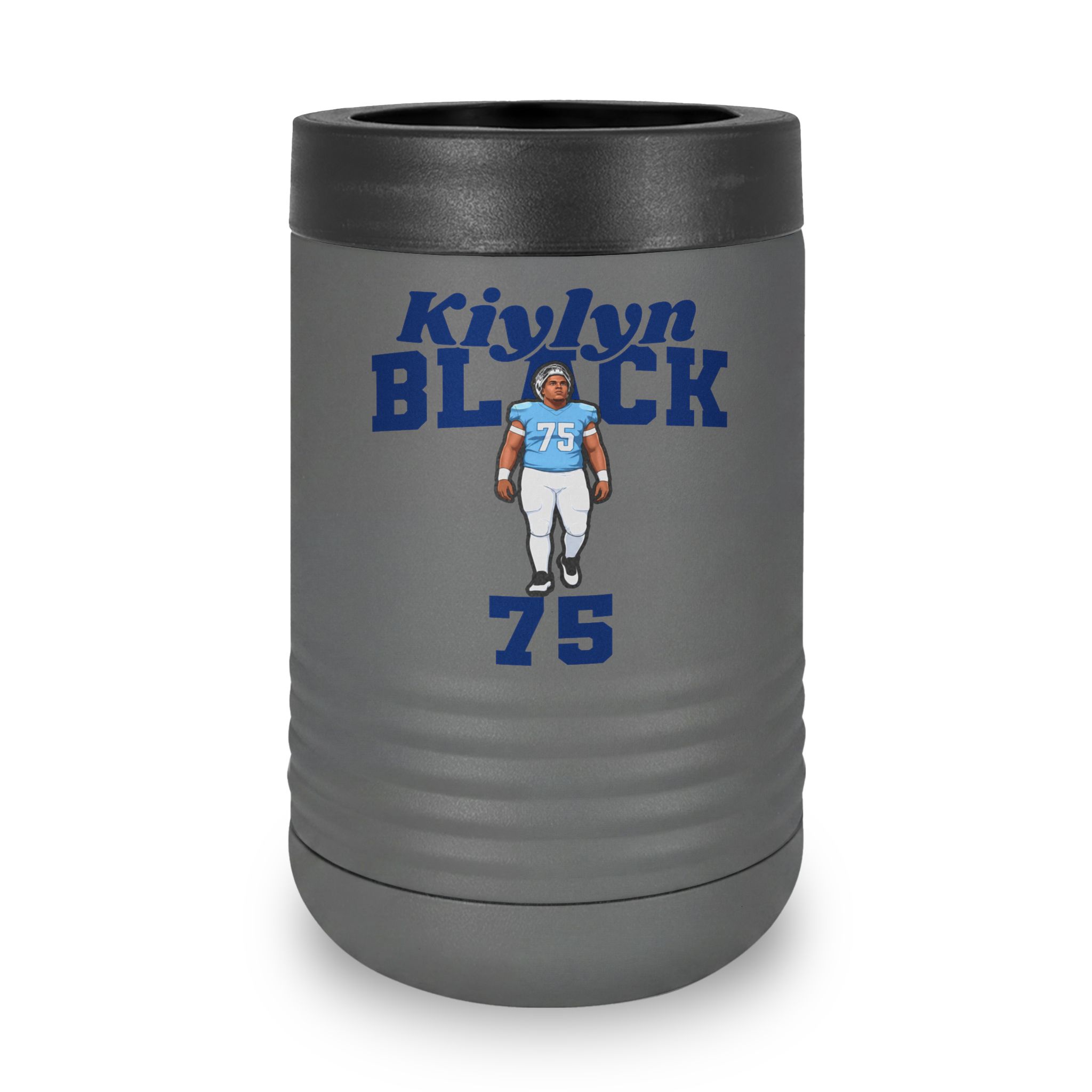 Stainless Can Cooler — character_signature_arch in Grey