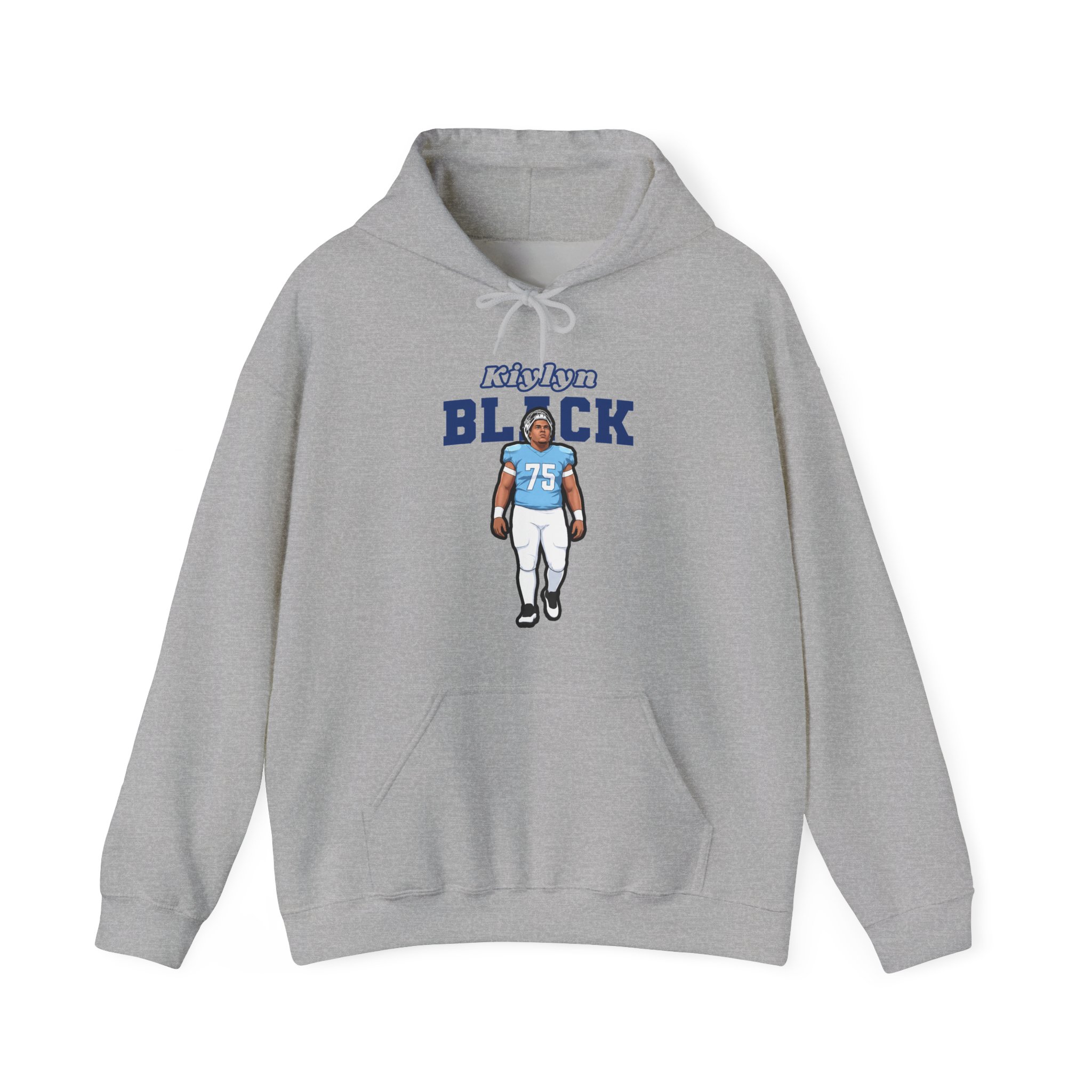 Hoodie — character_name_arch in Grey
