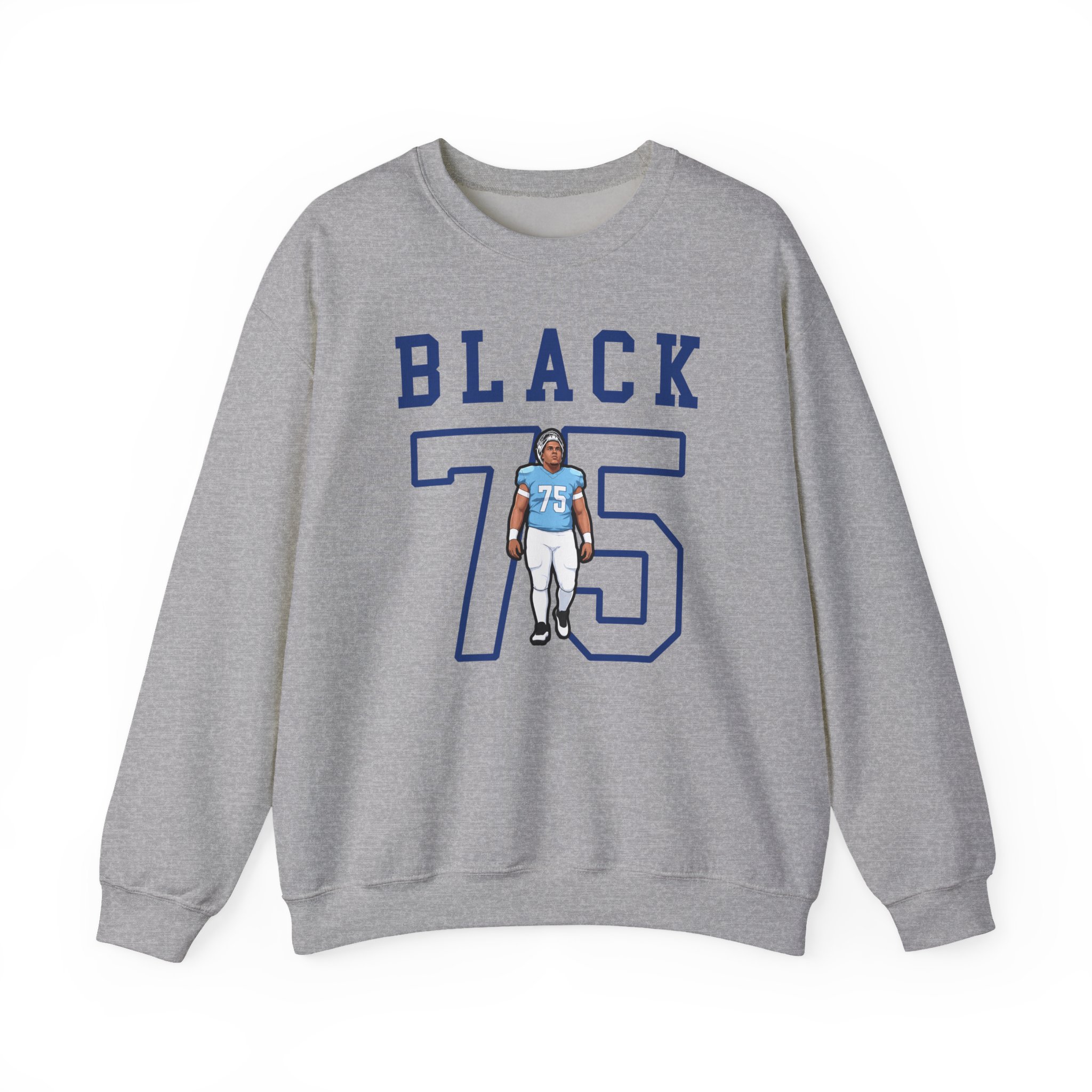 Crewneck Sweatshirt — character_shirsey in Grey