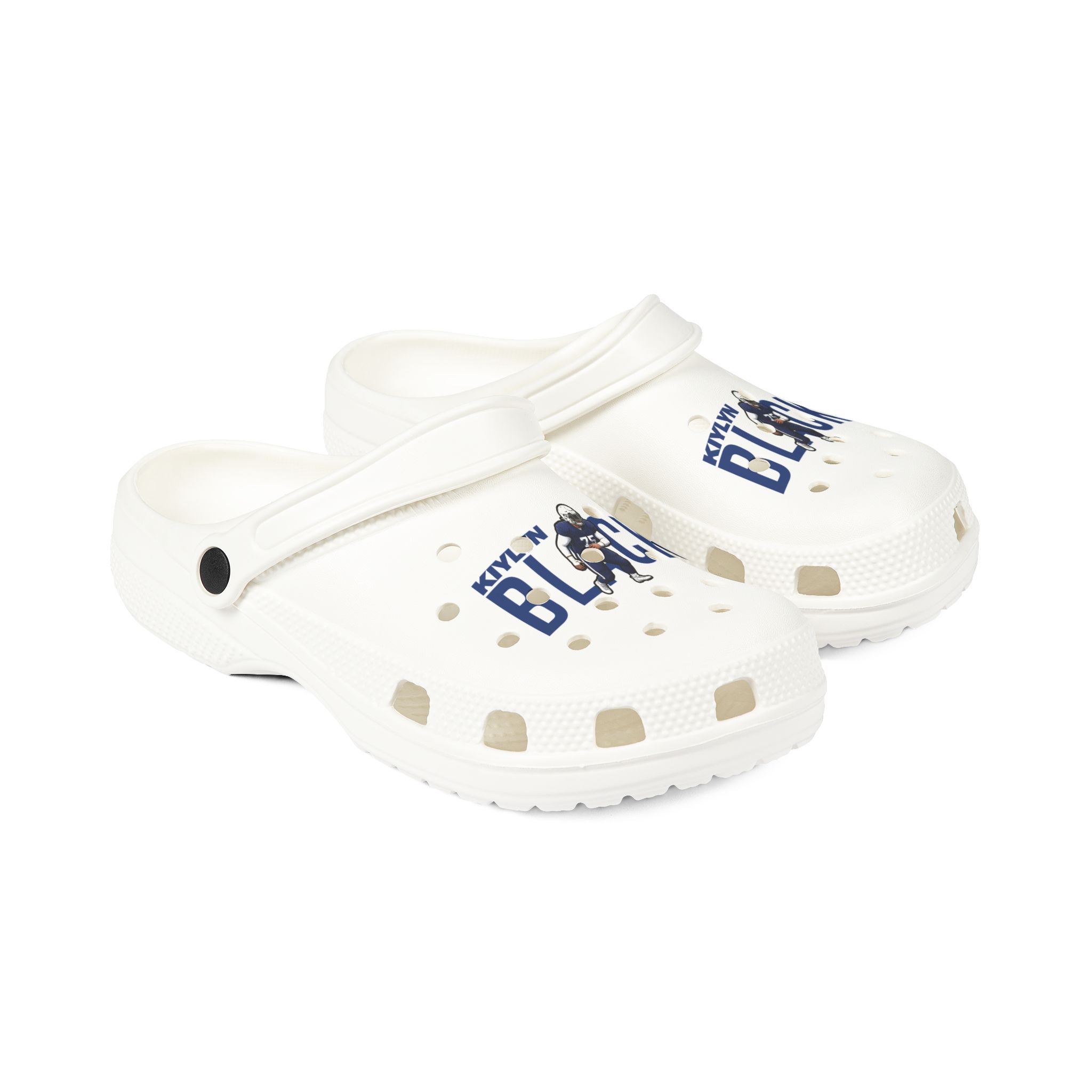 Rubber Clogs — character_player_name in White