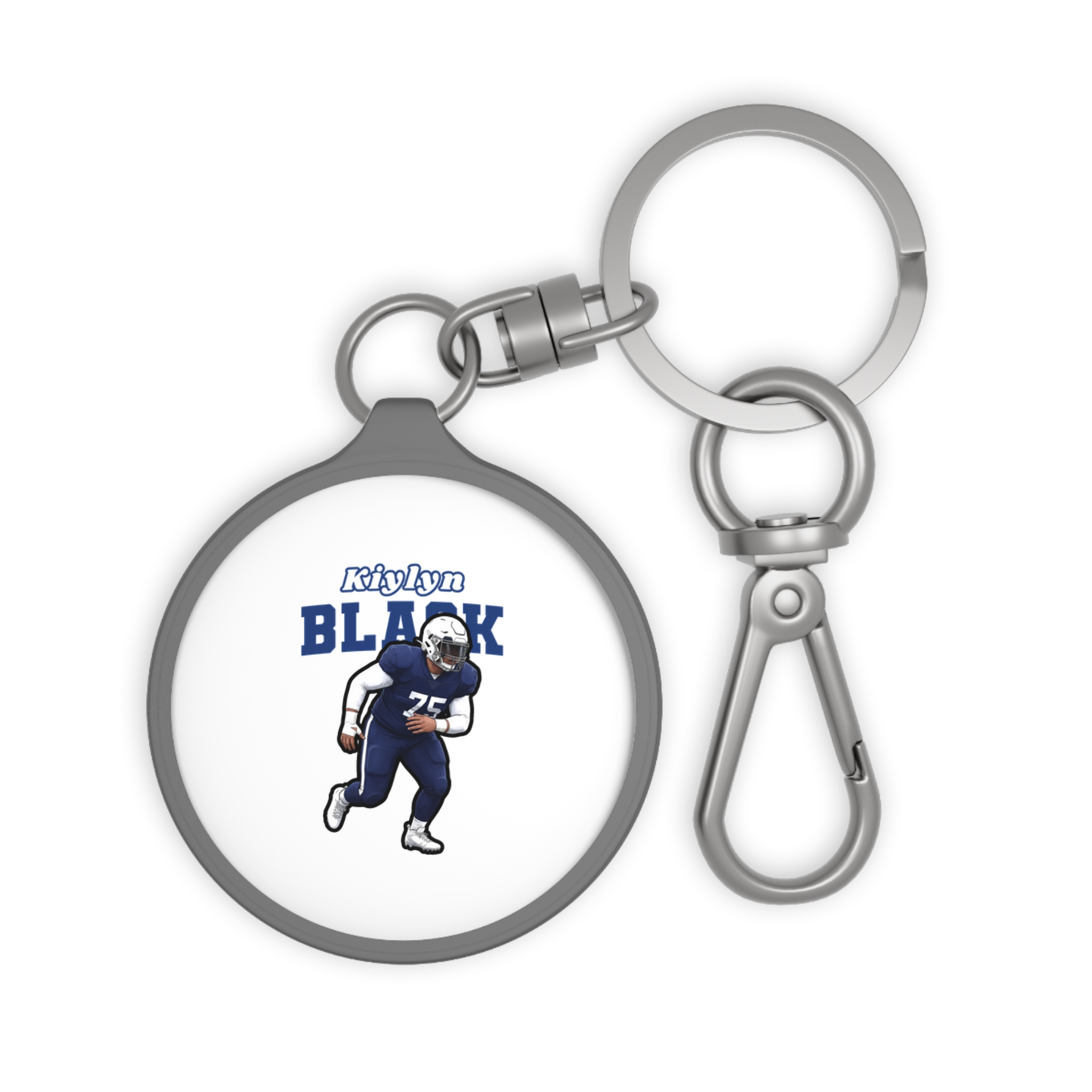 Keychain — character_name_arch in Grey