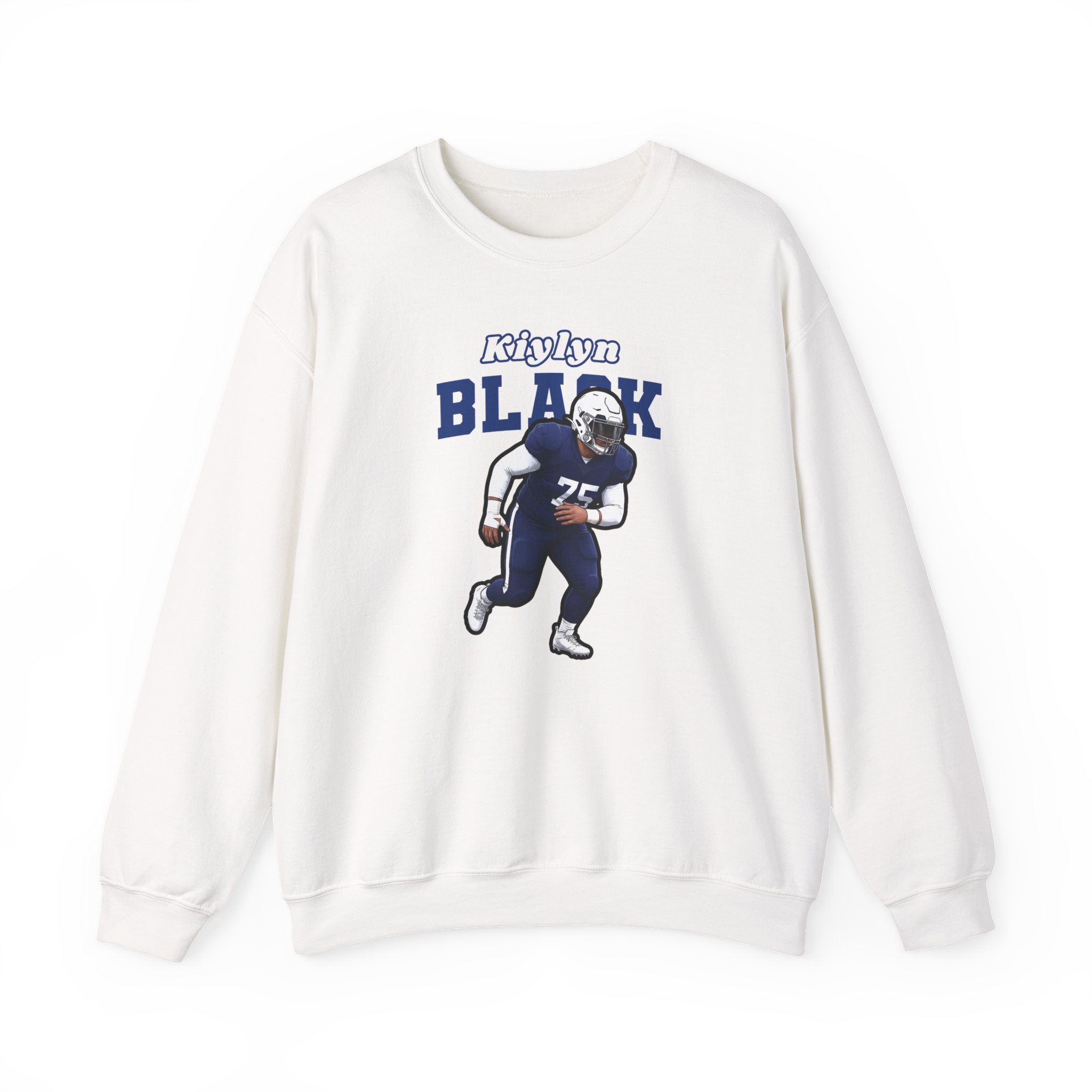Crewneck Sweatshirt — character_name_arch in White