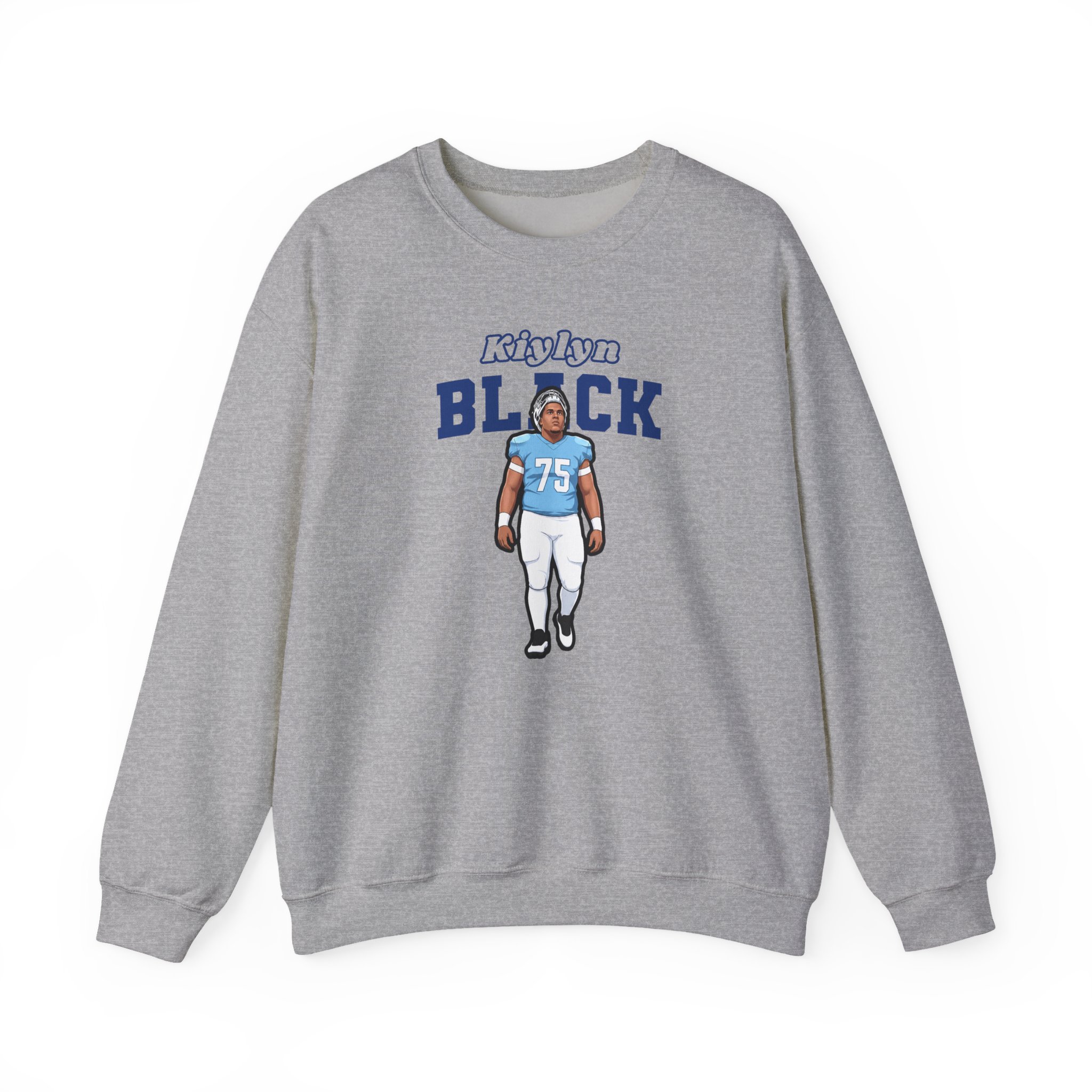 Crewneck Sweatshirt — character_name_arch in Grey