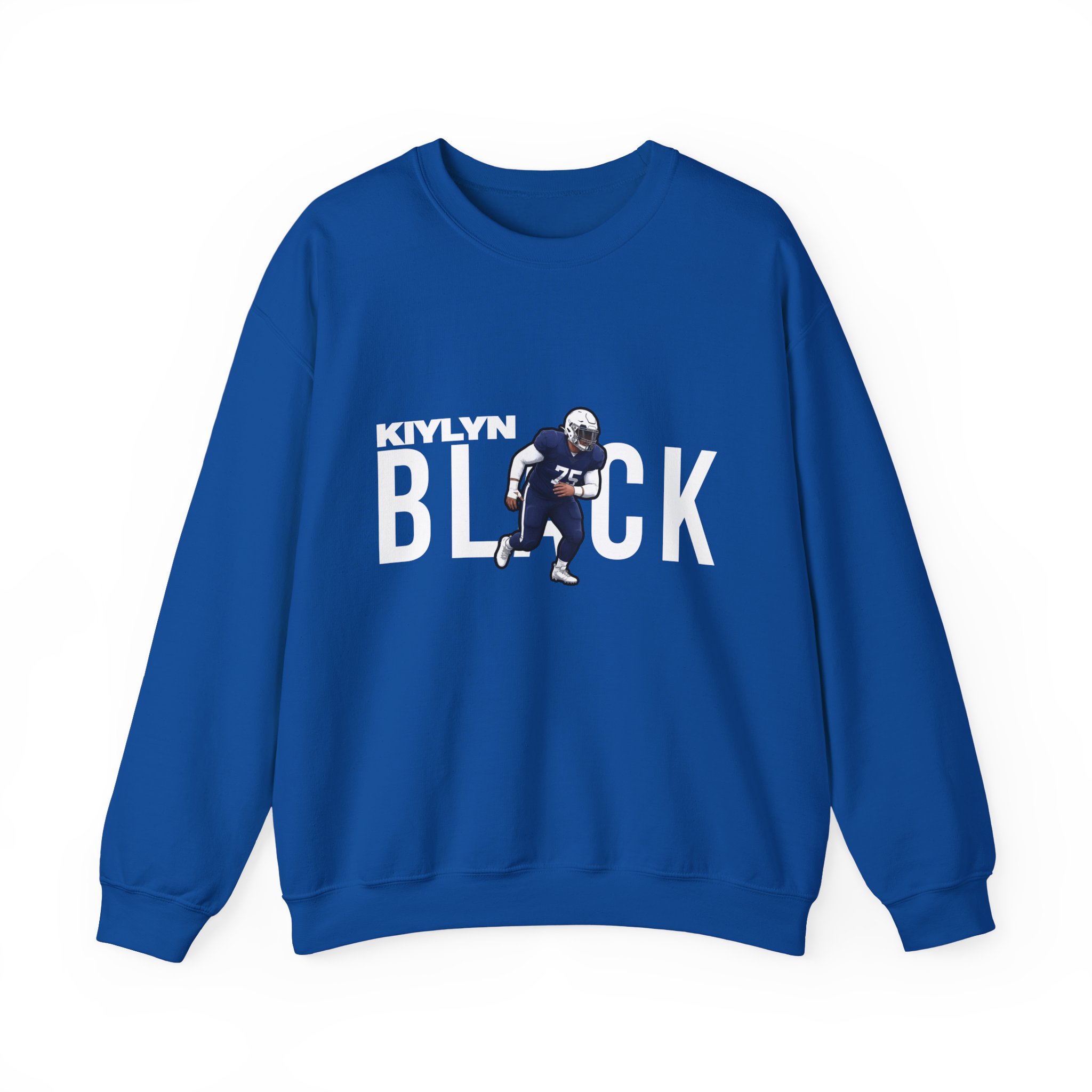 Crewneck Sweatshirt — character_player_name in Royal